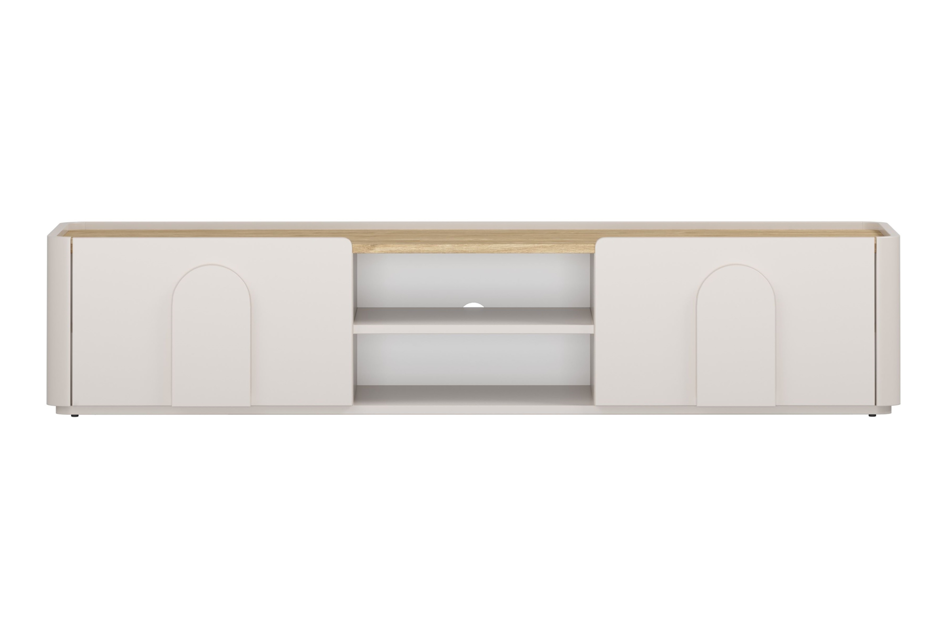 TV stolík Amilio 170 cm so zásuvkou - kašmírová / dub olejovaný TV skrinka Amilio 170 cm z szuflada - kašmír / Dub olejowany / úchyty kašmír