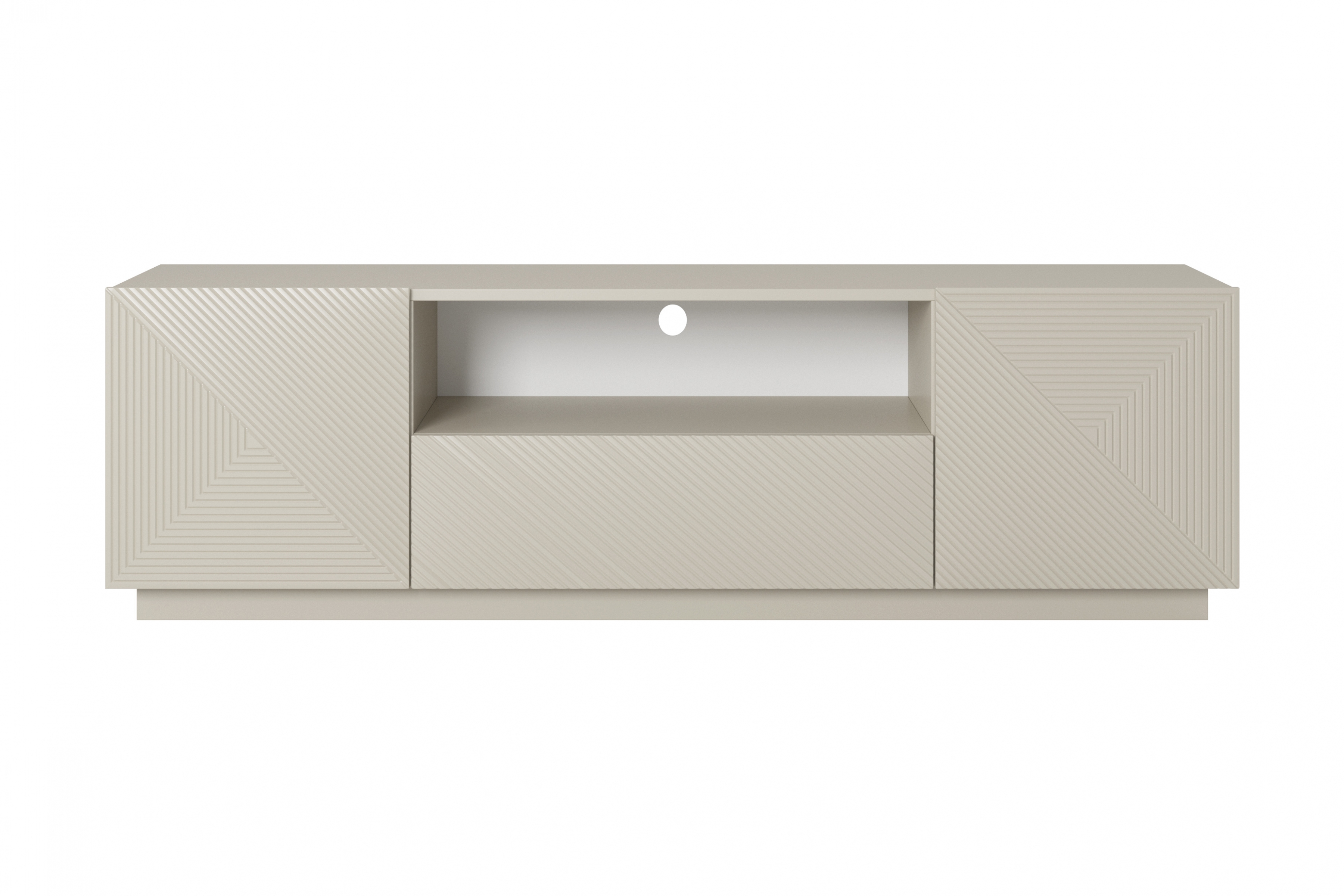 TV stolek Asha 167 cm - kašmír skříňka RTV Asha 167 cm z szuflada i wneka - kašmír