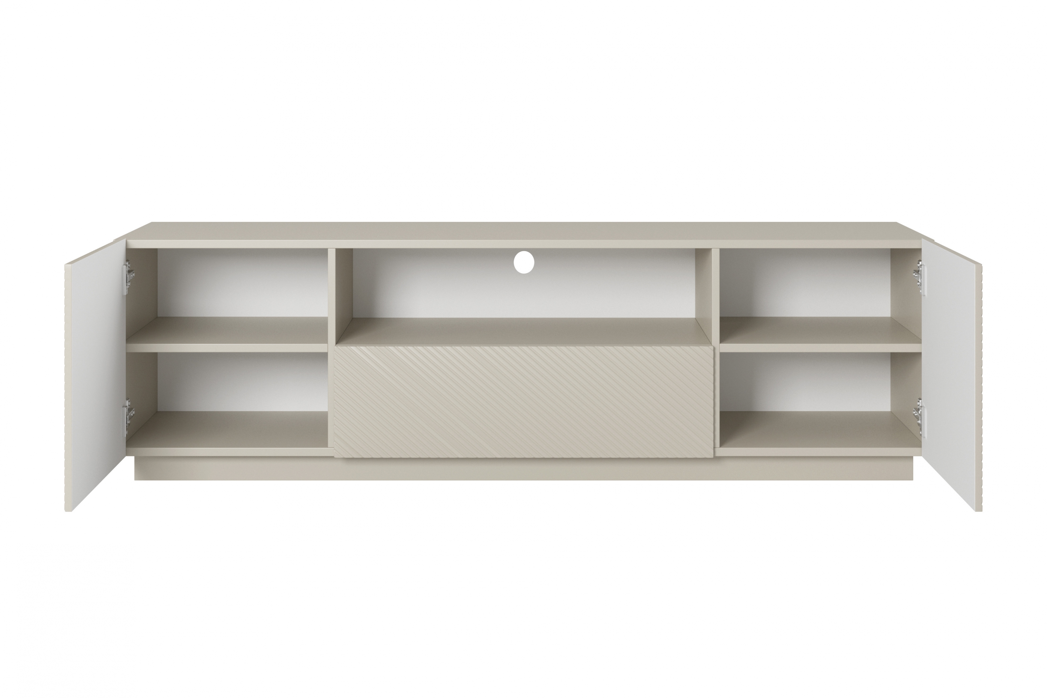 TV stolek Asha 167 cm - kašmír skříňka RTV Asha 167 cm z szuflada i wneka - kašmír