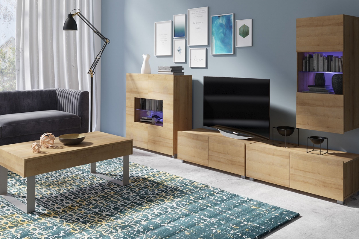 TV stolík 100 Celeste zlaté dub TV skrinka Celeste 100 cm - Dub zlaté