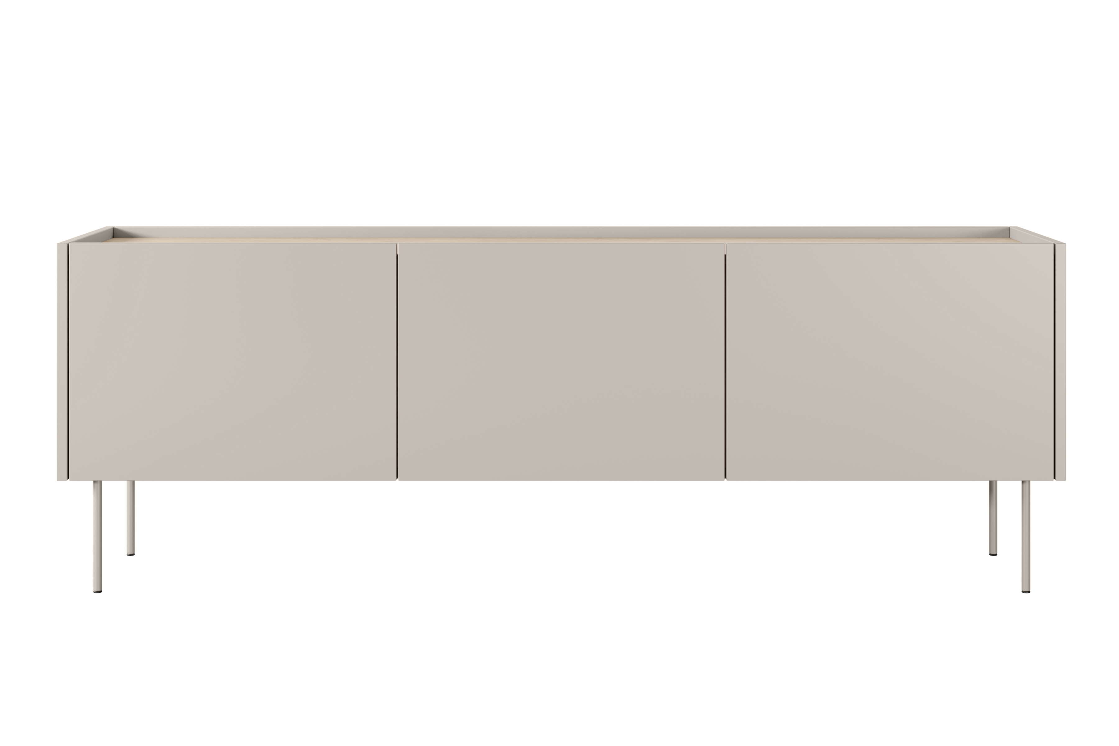 TV stolek Desin 170 cm - kašmír / dub nagano / kovové nohy skříňka RTV Desin 170 cm z metalowymi nogami - kašmír / dub nagano