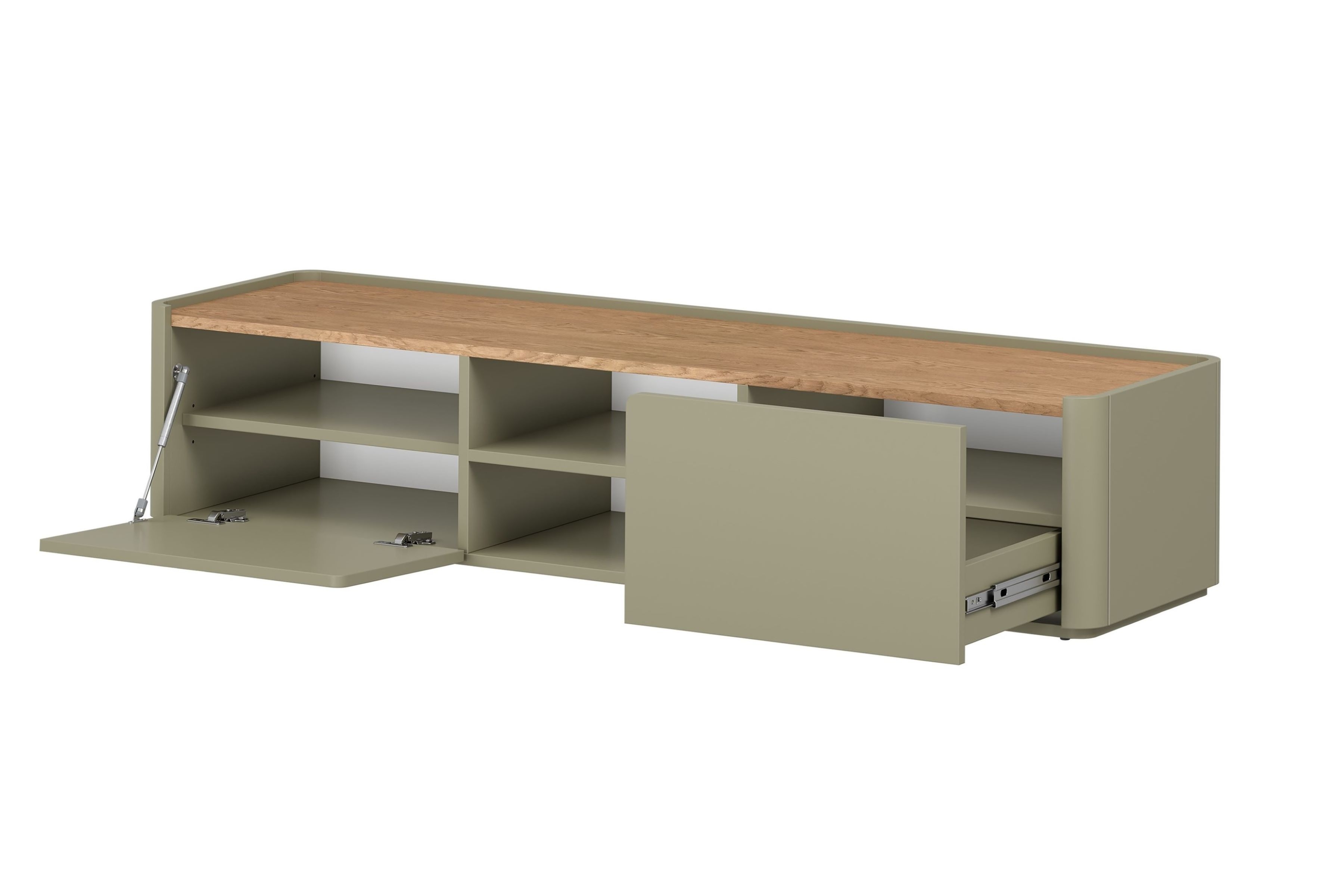 TV stolík Elivo 170 cm - eukalyptus / dub baltic dune TV skrinka Elivo 170 cm - eukaliptus / Dub baltic dune