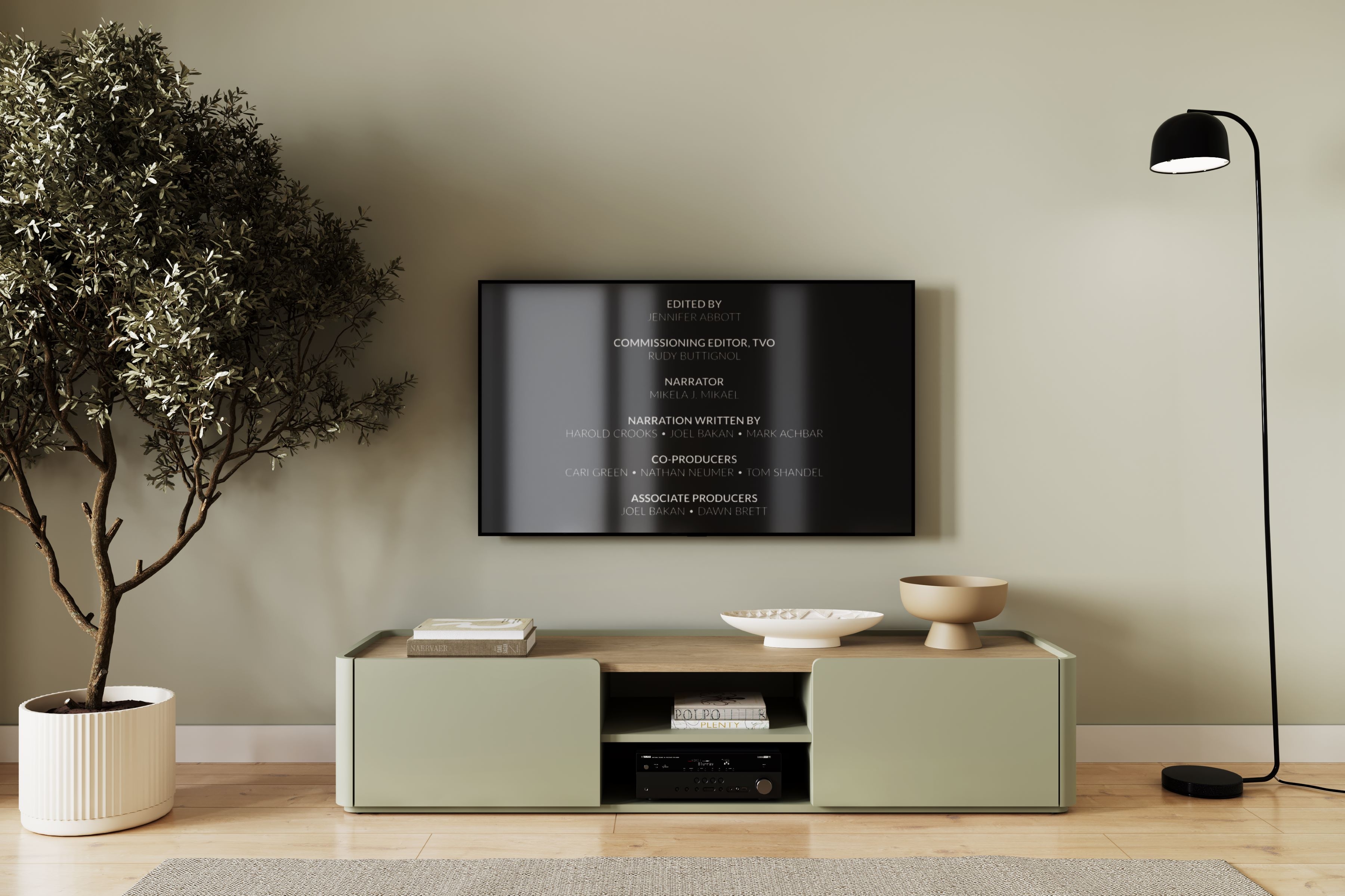 TV stolík Elivo 170 cm - eukalyptus / dub baltic dune TV skrinka Elivo 170 cm - eukaliptus / Dub baltic dune