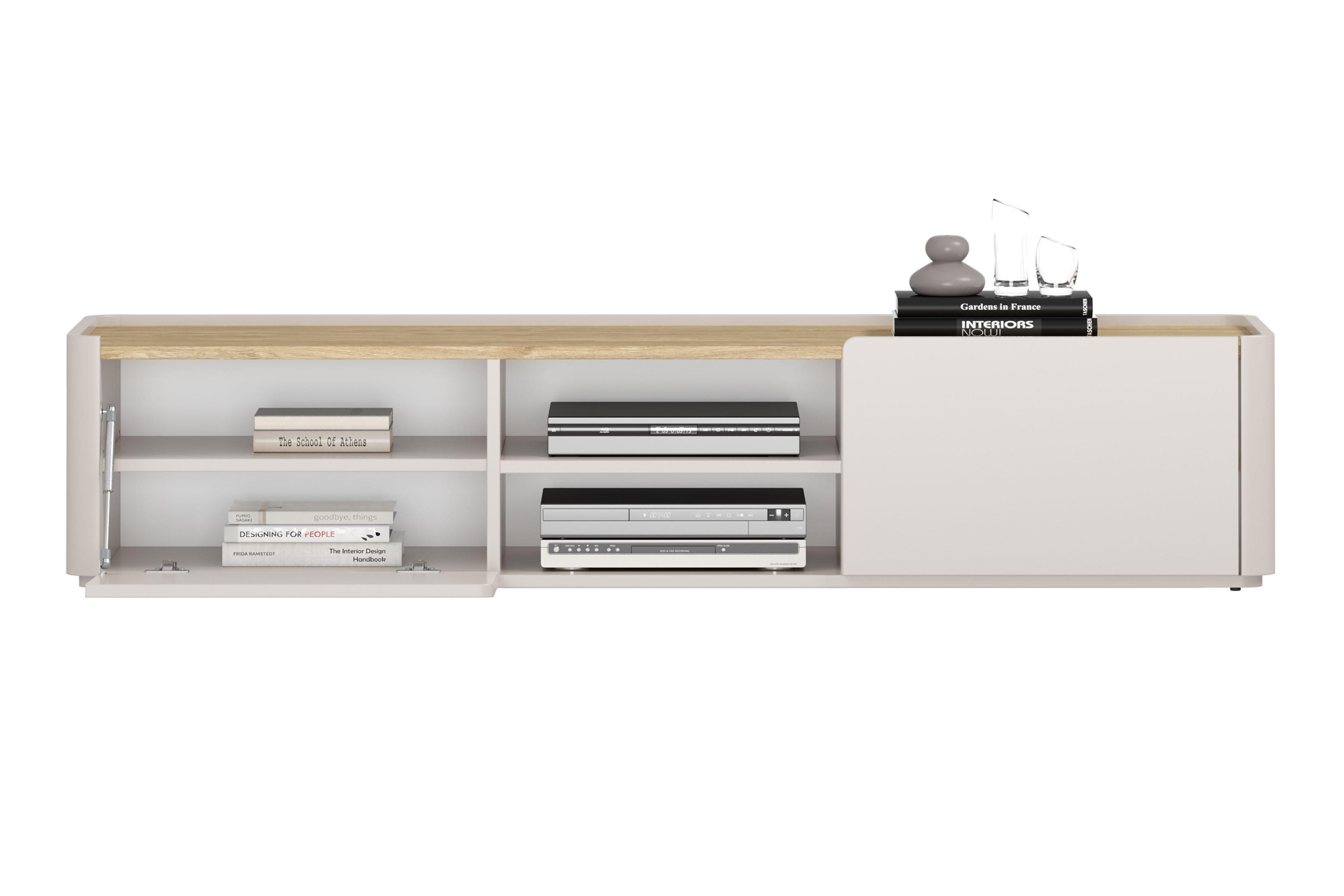 TV stolík Elivo 170 cm - kašmírová / dub olejovaný  TV skrinka Elivo 170 cm - kašmír / Dub olejowany