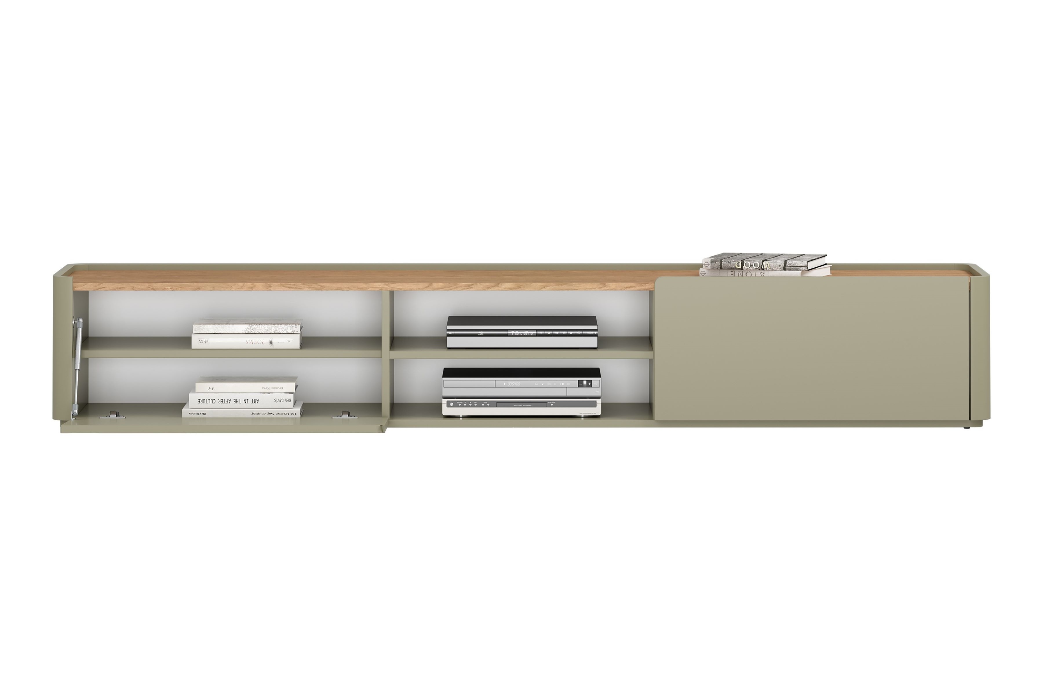 TV stolík Elivo 220 cm - eukalyptus / dub baltic dune TV skrinka Elivo 220 cm - eukaliptus / Dub baltic dune