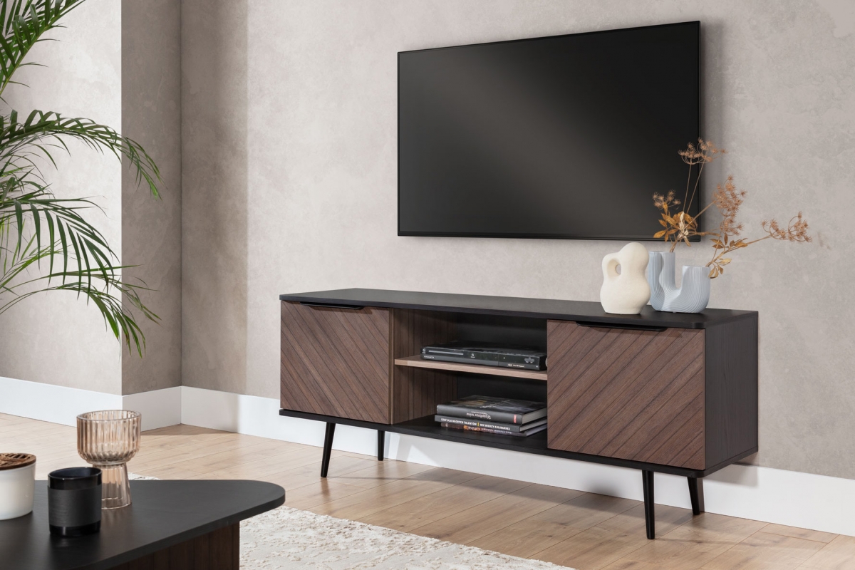 TV stolek Eterio 150 cm - captains deck / černý grafit skříňka RTV Eterio 150 cm - captains deck / černá grafit