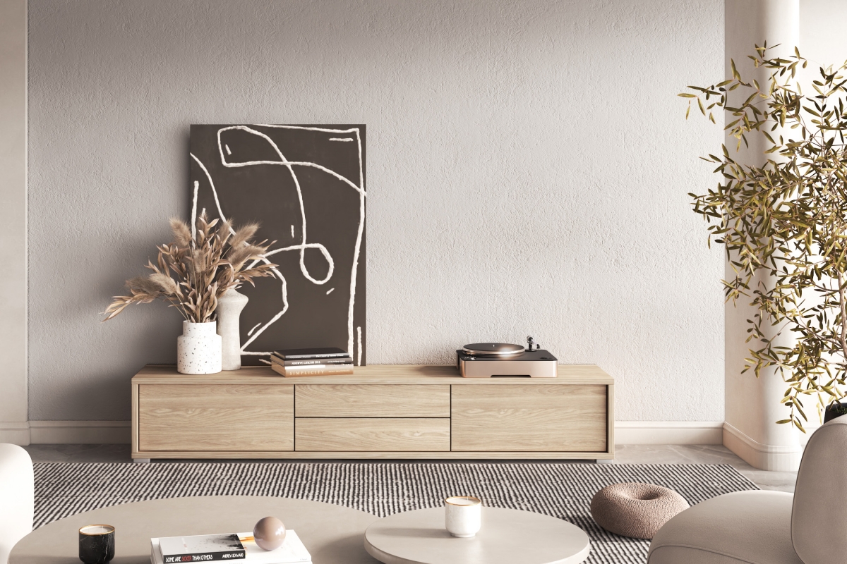 TV stolík Frida 180 cm so zásuvkami - dub olejovaný TV skrinka Frida 39 so zásuvkami 180 cm - Dub olejowany