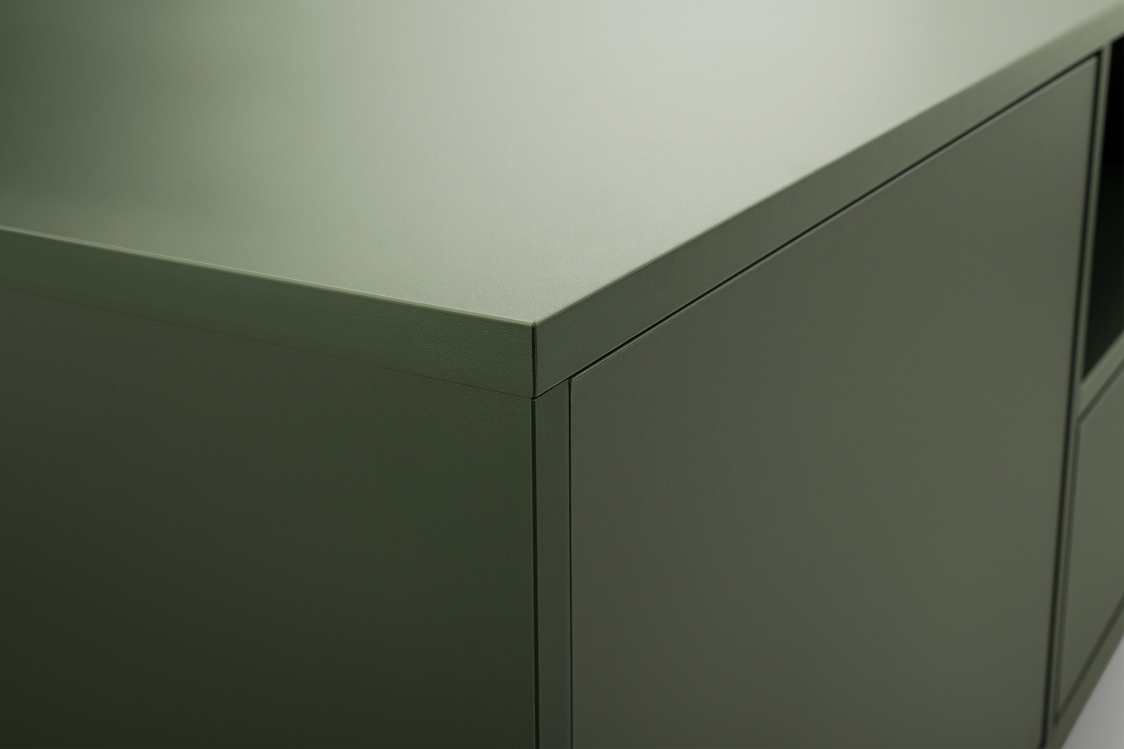 TV stolek Genua 160 cm se zásuvkou - lahvově zelený Skříňka RTV Genua z szuflada 160 cm - láhvová Zeleň