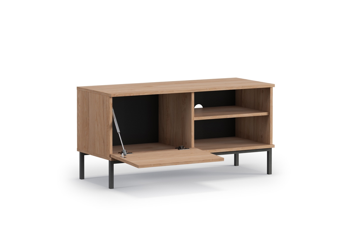 TV skříňka Tristal jednodveřová - hikora Skříňka tv s otevřeným výklenkem