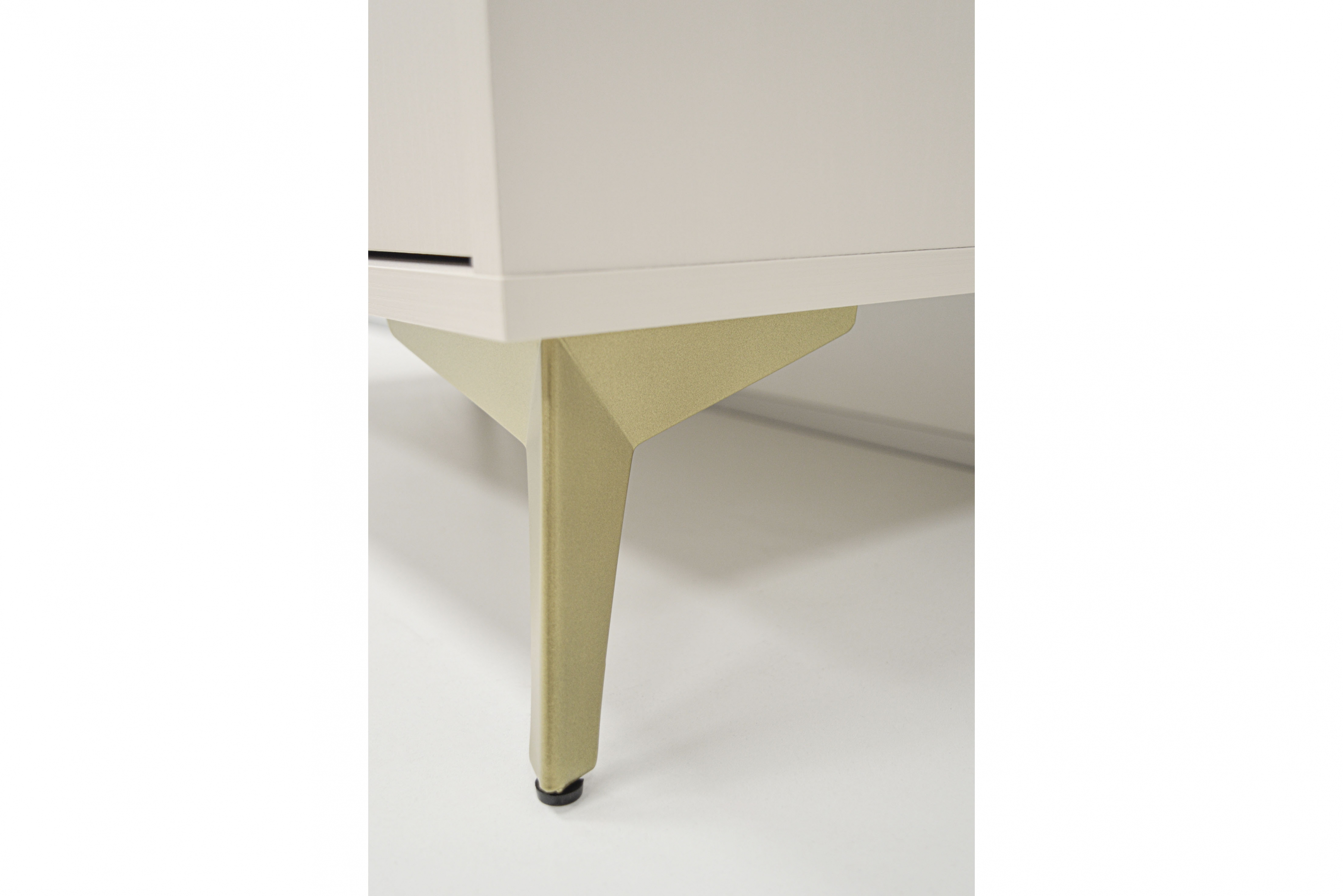 TV stolek Lotina I 3K 180 cm - písková béžová / zlaté nožky skříňka RTV Lotina I 3K - 180 cm - béžová Pískový / zlote Nohy