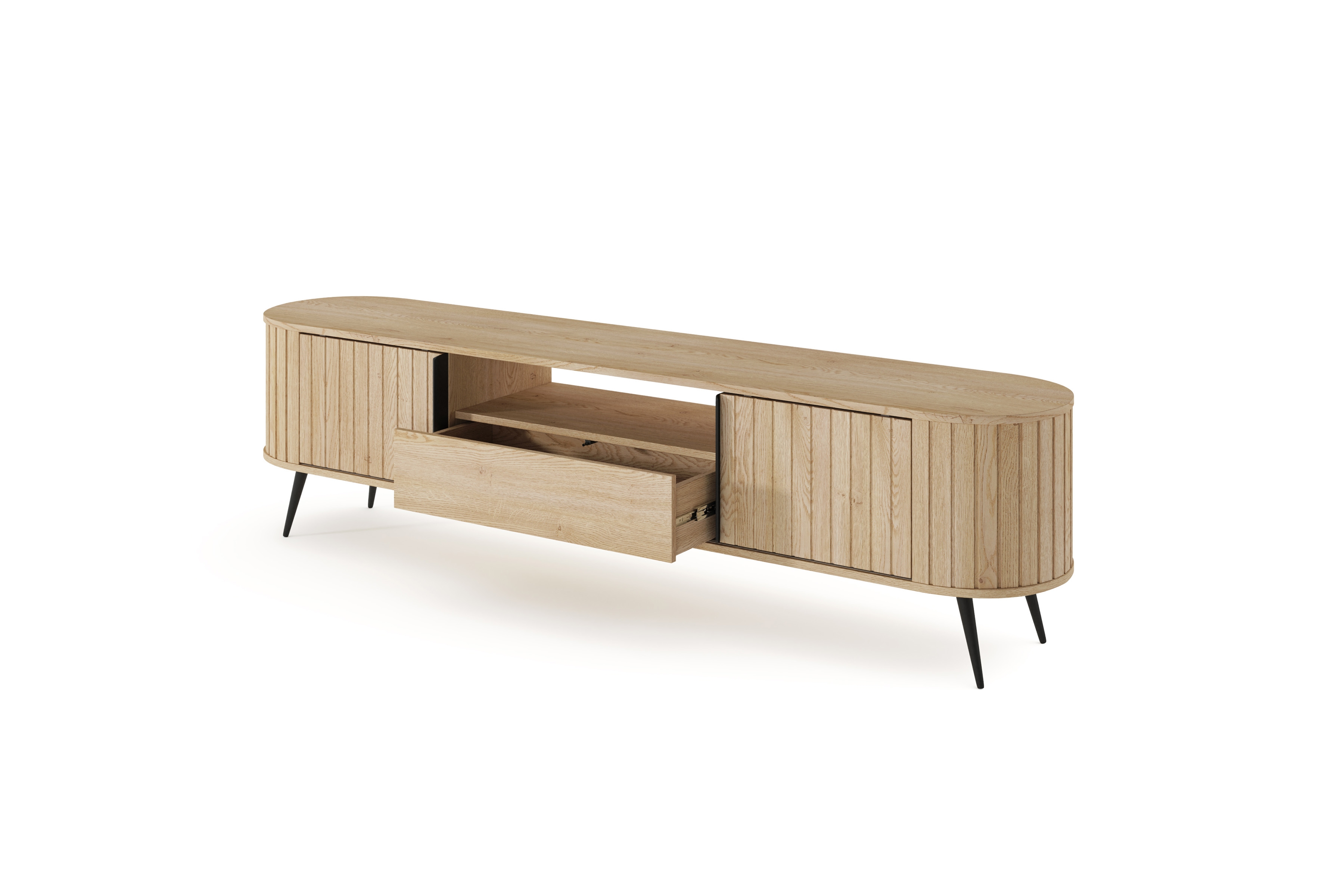 TV stolek Luvio 196 cm se zásuvkou - dub cremona skříňka RTV Luvio 196 cm z szuflada - dub cremona