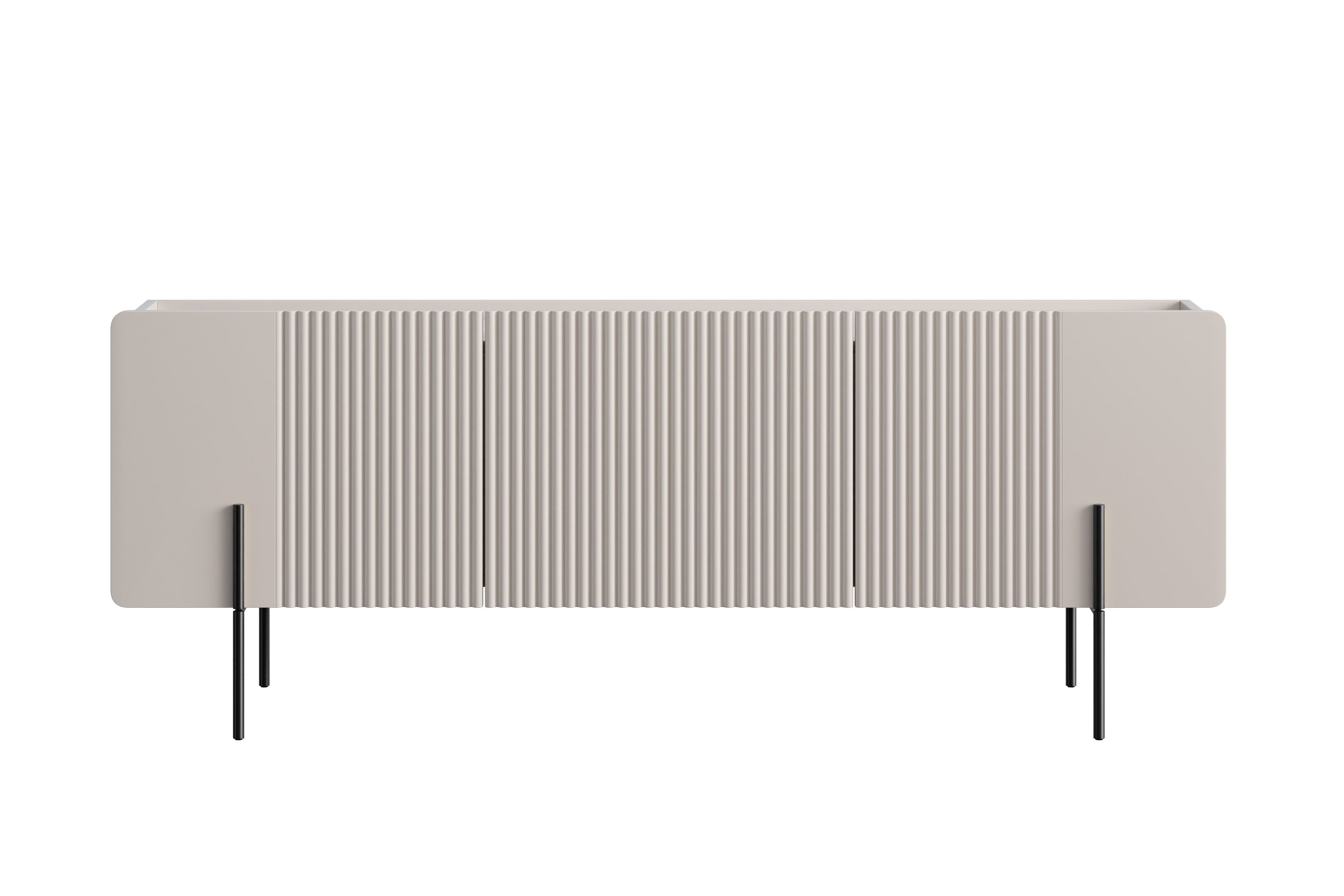 TV stolek Malmi 150 cm - kašmírová / černé nožky skříňka RTV Malmi 150 cm - kašmír / černá nozki