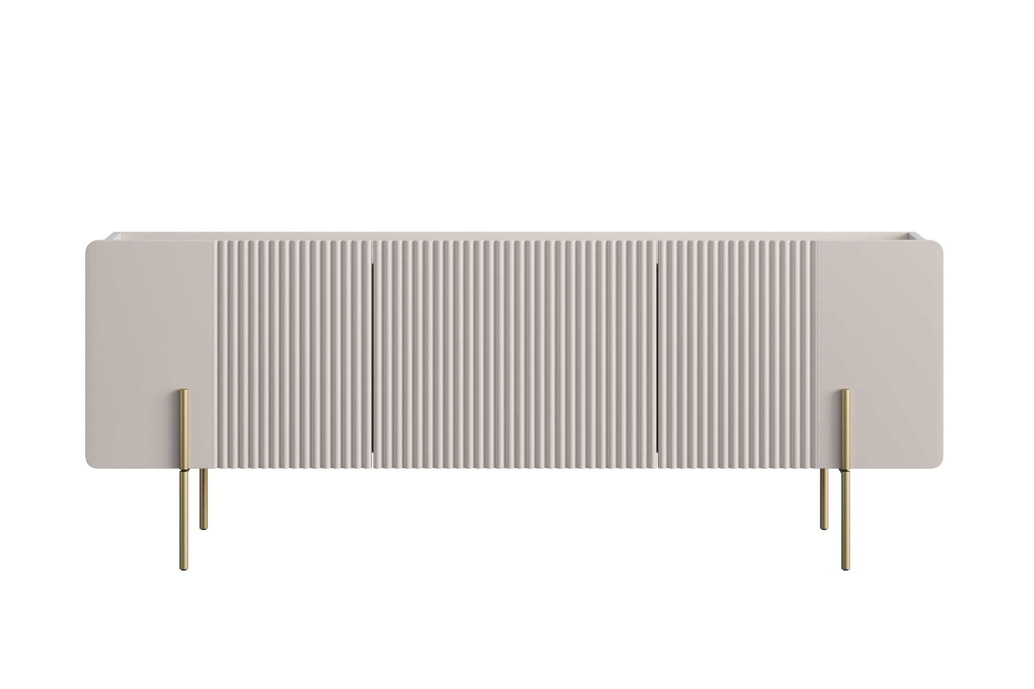 TV stolík Malmi 150 cm - kašmírová / zlatá TV skrinka Malmi 150 cm - kašmír / zlote nozki