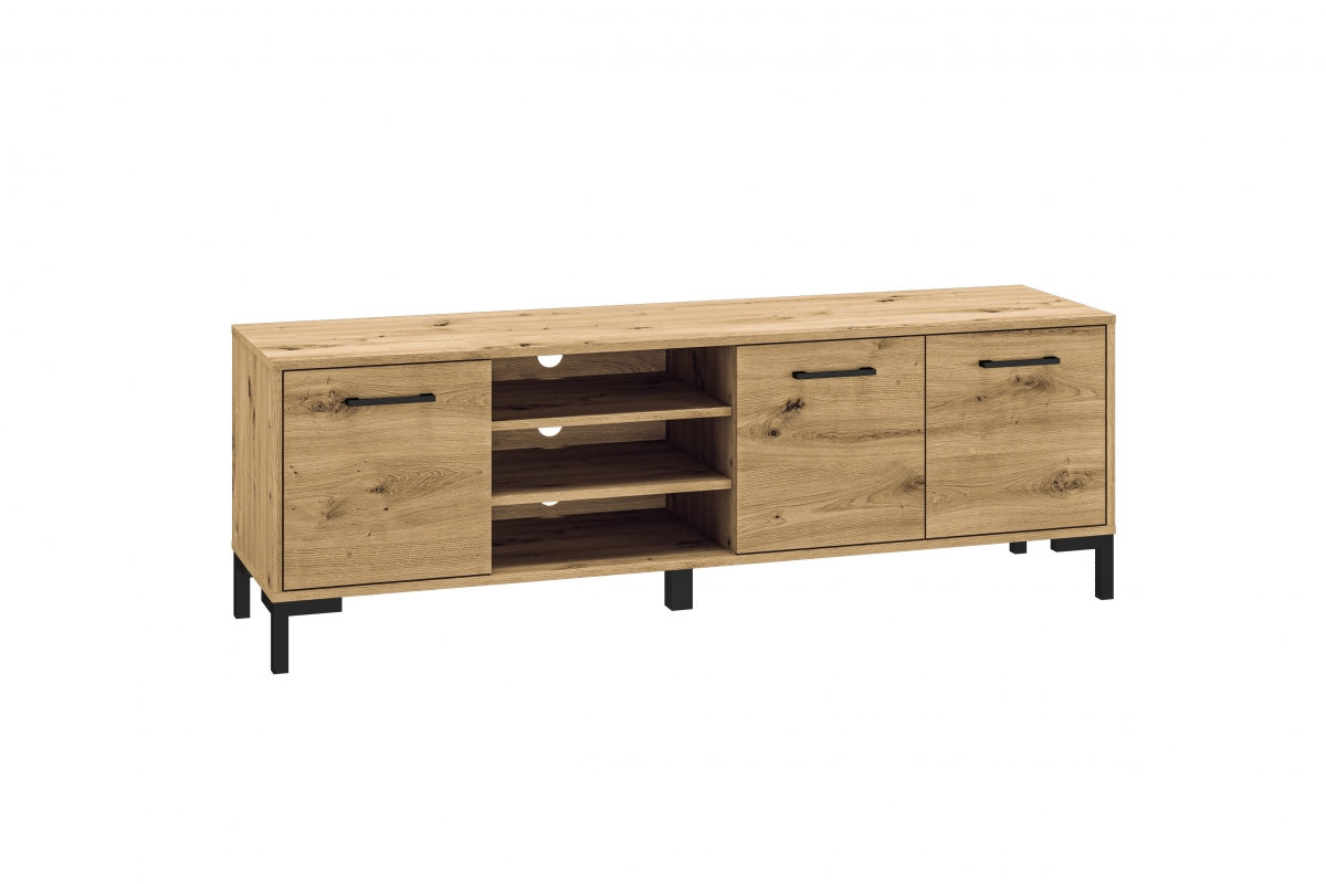 TV stolek Klarso 20 155 cm - dub artisan / police Skříňka TV