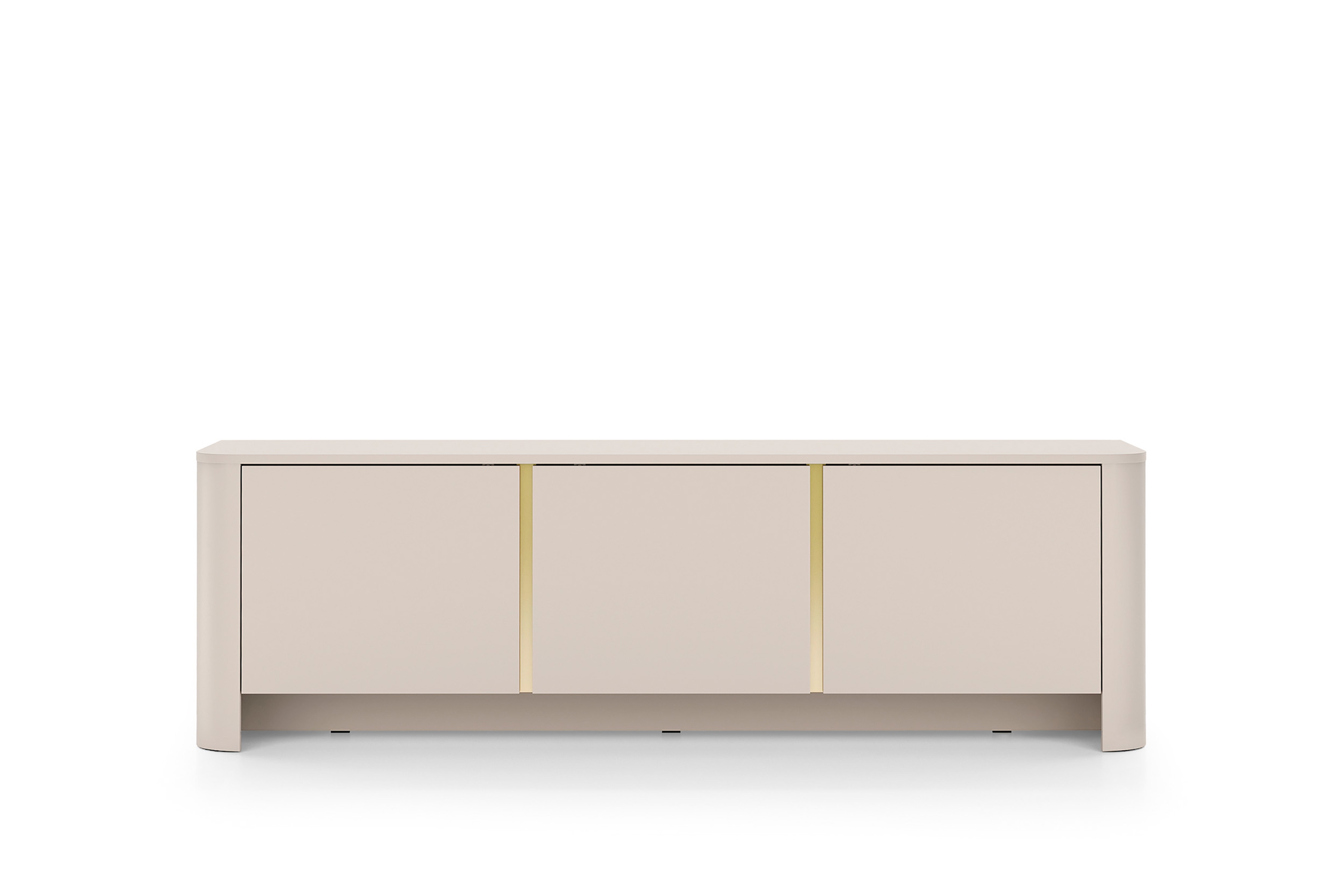 TV stolík Sorrenti 168 cm - kašmírová / zlatá TV skrinka Sorrenti 168 cm - kašmír / zlaté