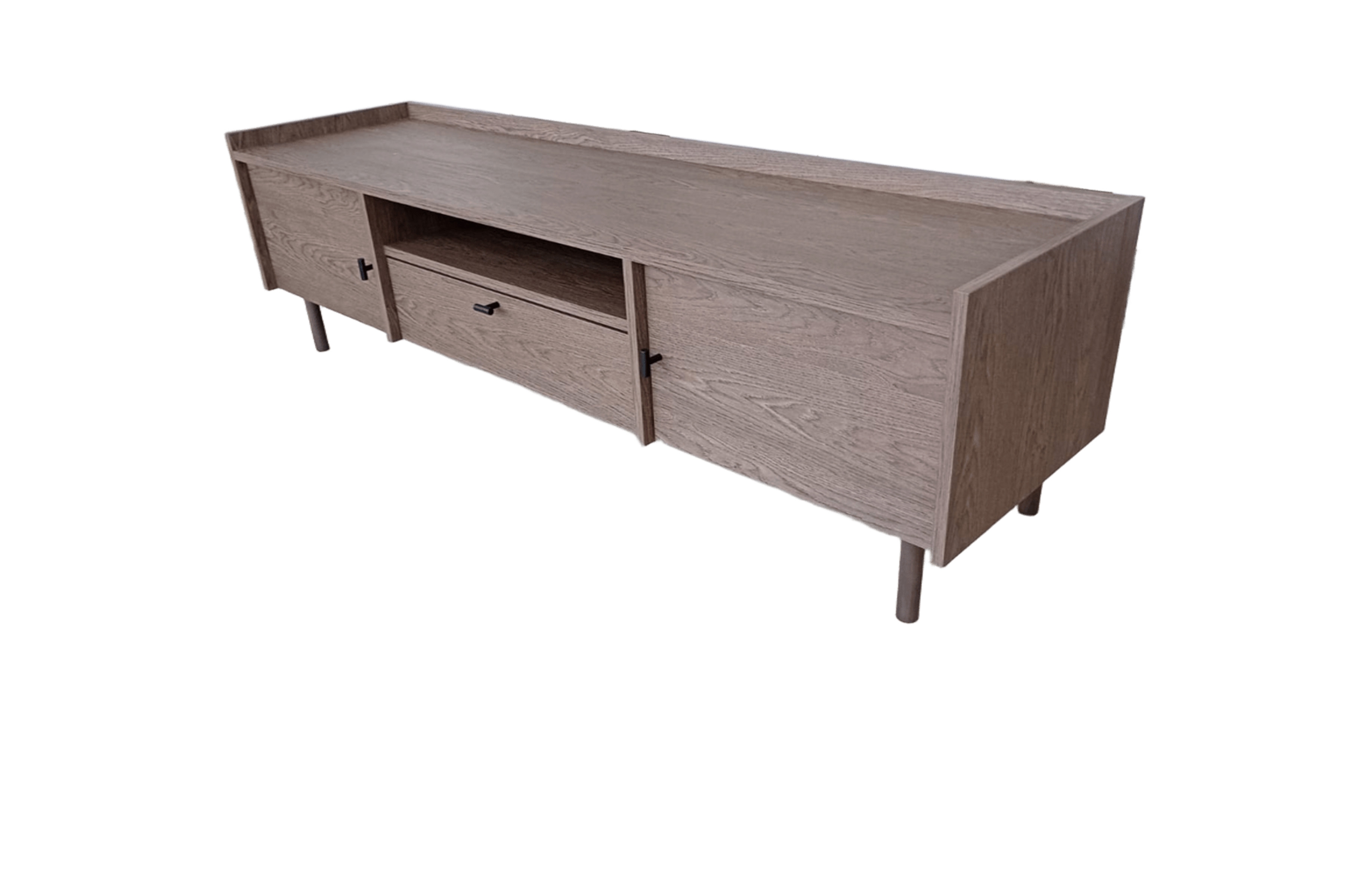 TV skrinka Sumira 170 cm z szuflada - kašmír / Dub baltic storm / Rošt Drevené - Výpredaj expozície TV skrinka Sumira 170 cm z szuflada - kašmír / Dub baltic storm / Rošt Drevené - Limitovaná ponuka expozície