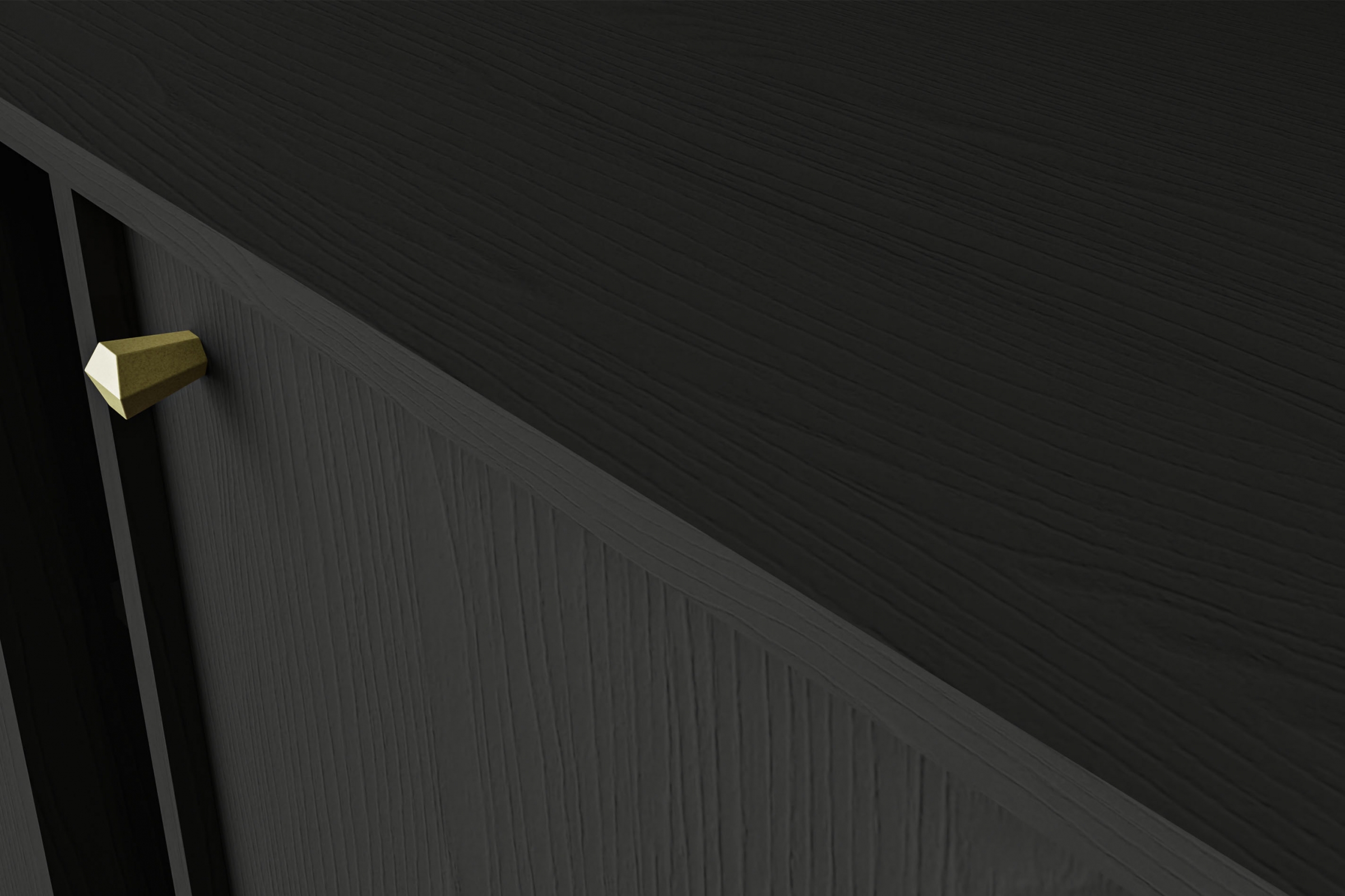 TV stolík závesná Lotina IV 3K - 180 cm - čierny grafit TV skrinka závesná Lotina IV 3K - 180 cm - Čierny grafit