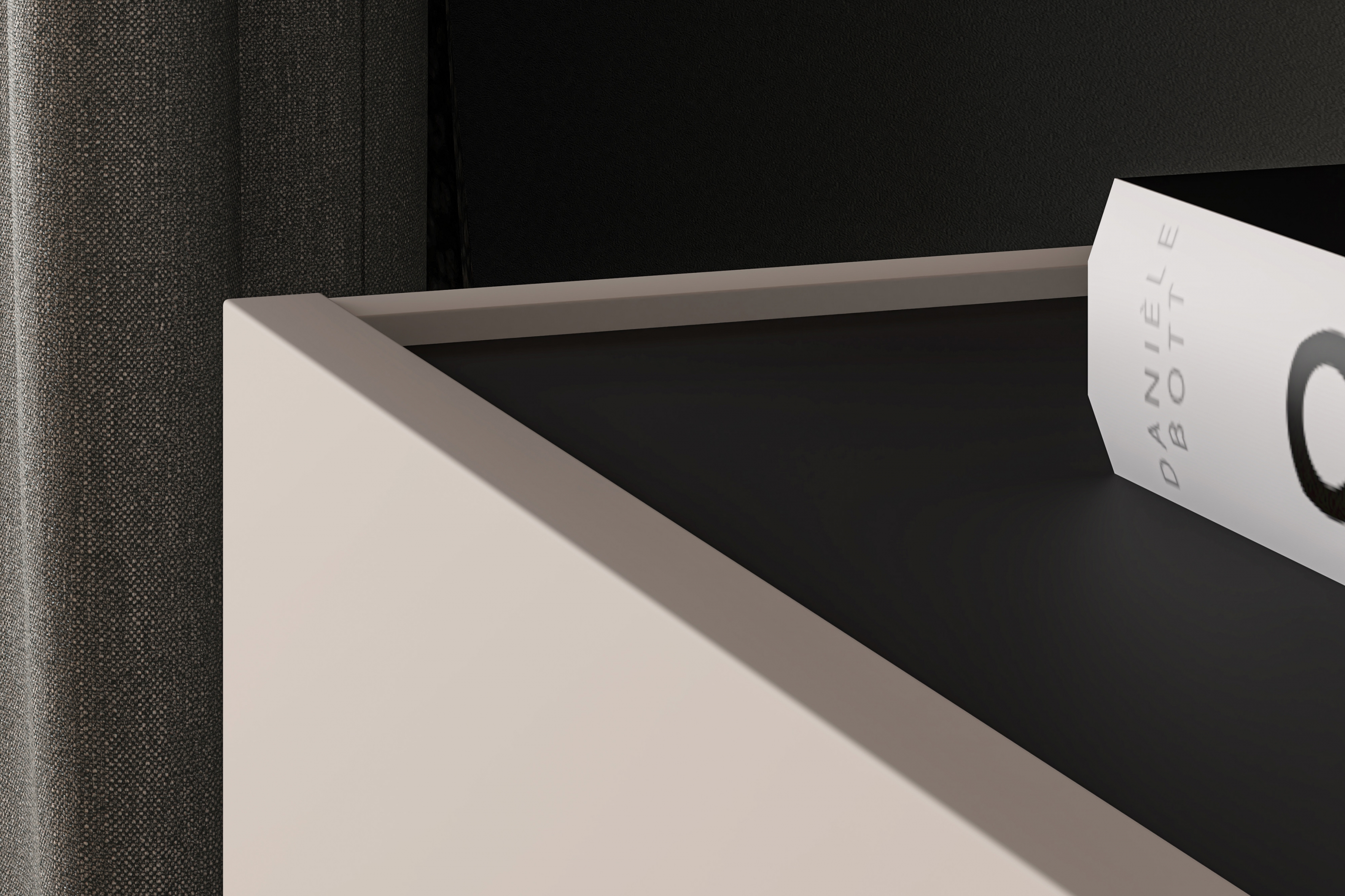 TV stolík Salio 160 cm so zásuvkami - kašmírová / čierna TV skrinka so zásuvkami Salio 160 cm - kašmír / Čierny