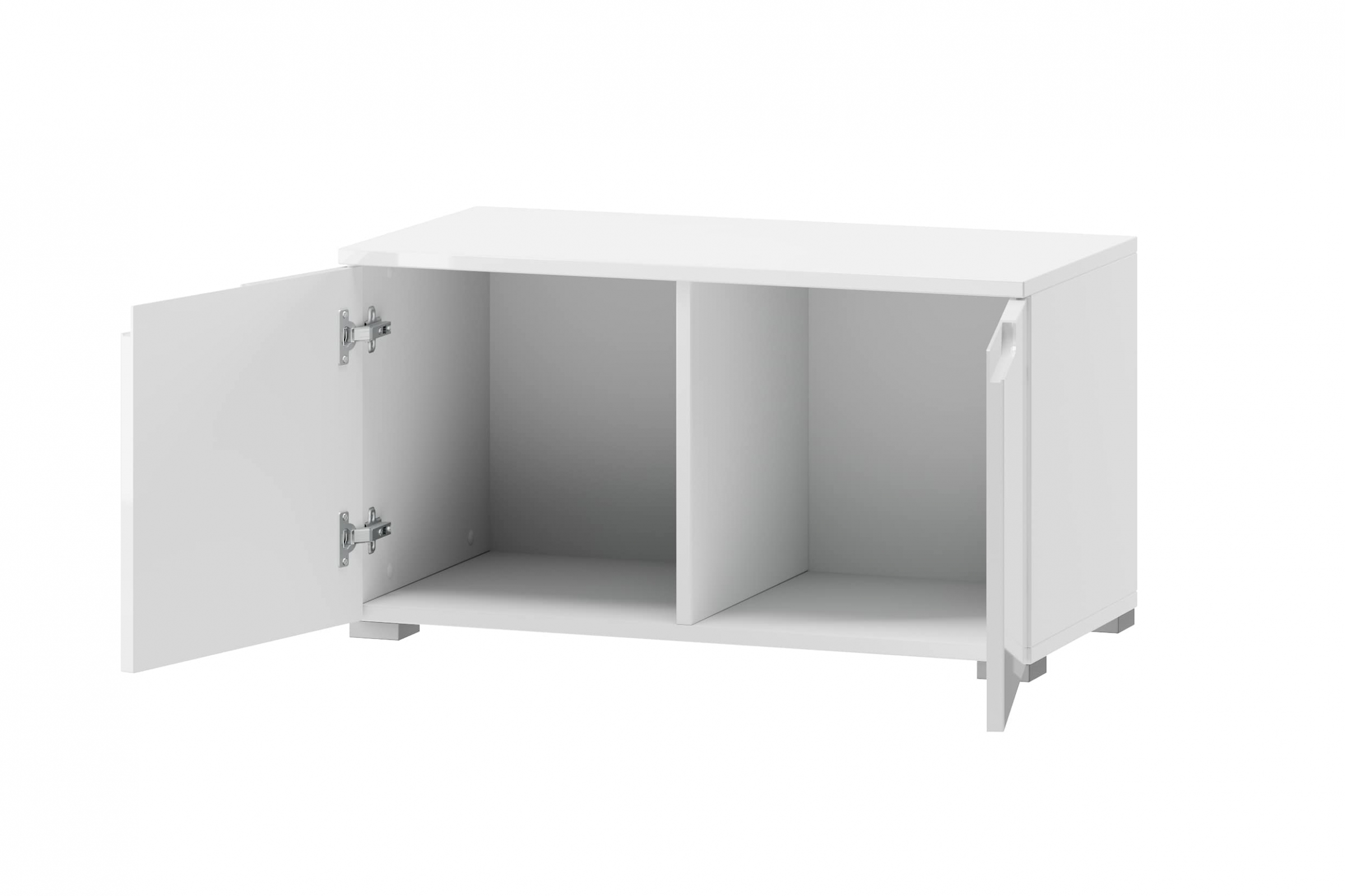 Skříňka Alwa 18 dvoudveřová 80 cm - bílý lesk Skříňka Selene 18 dvoudveřová 80 cm - Bílý lesk