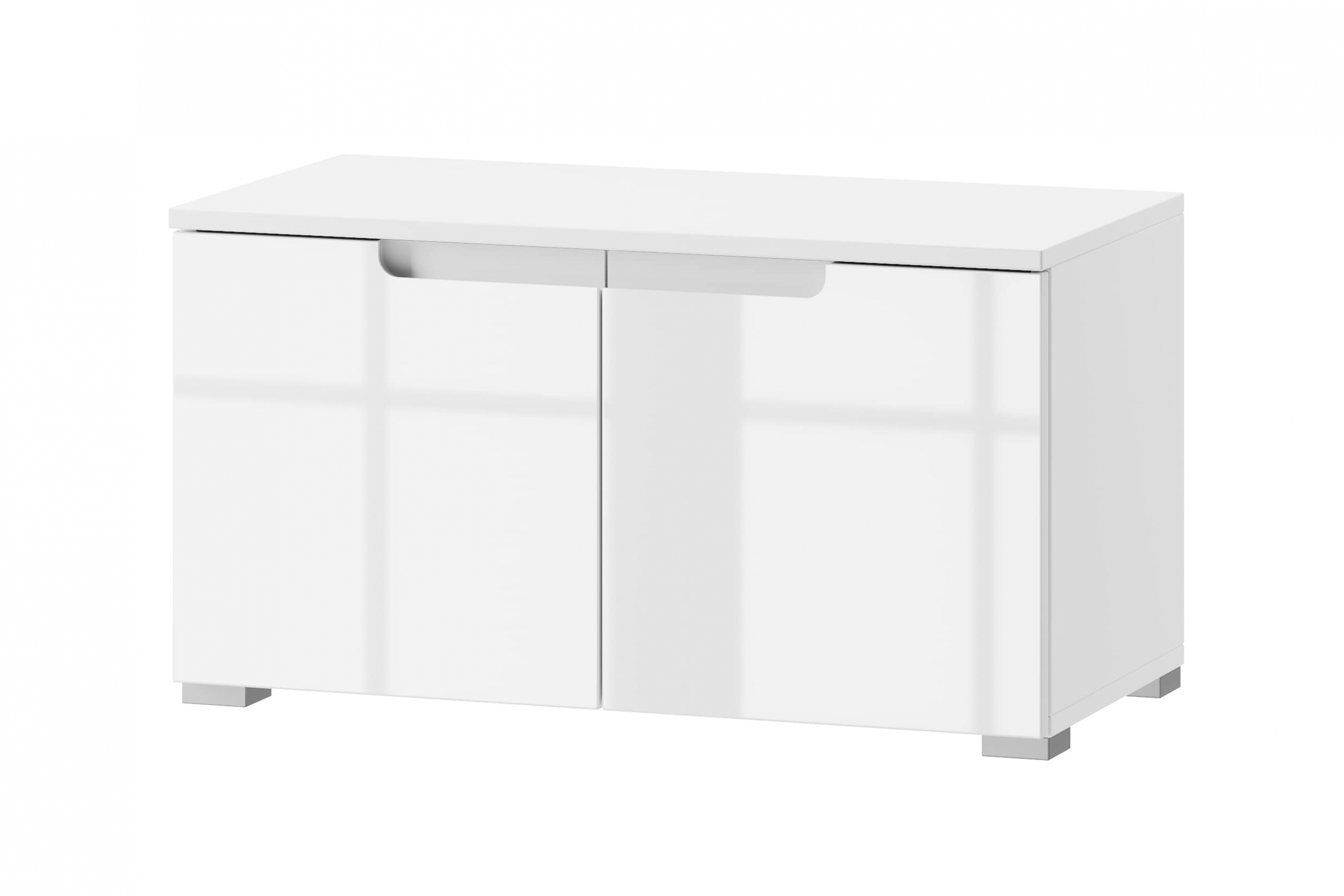 Skříňka Alwa 18 dvoudveřová 80 cm - bílý lesk Skříňka Selene 18 dvoudveřová 80 cm - Bílý lesk