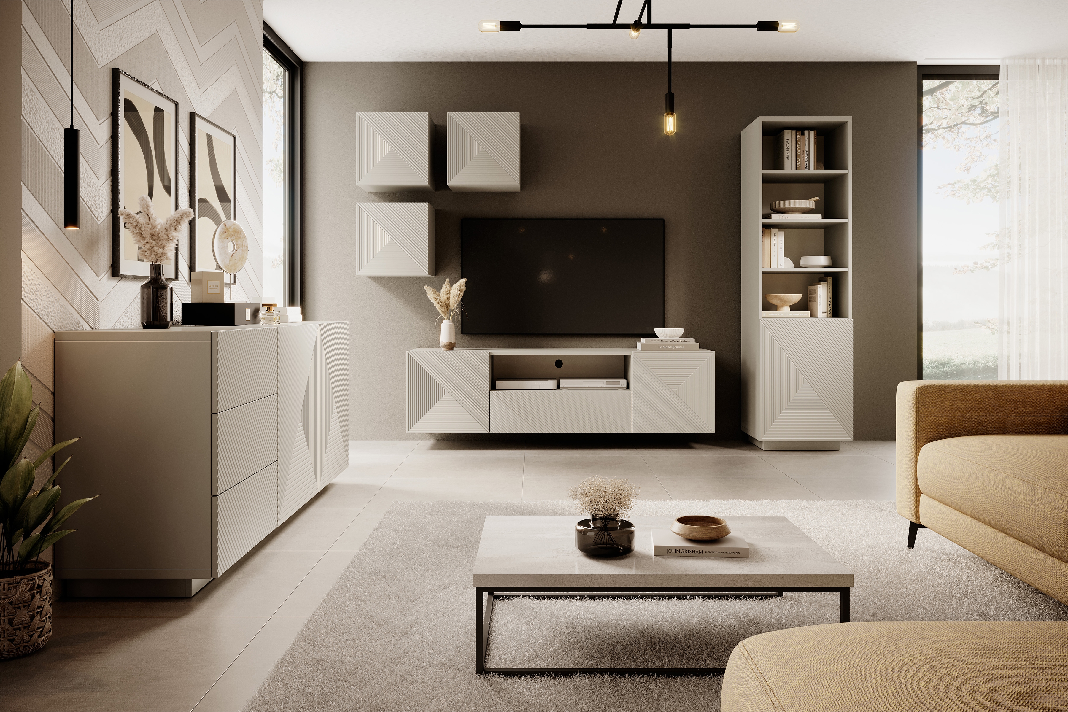 Závěsná skříňka Asha 40 cm - kašmír Skříňka závěsná Asha 40 cm - kašmír