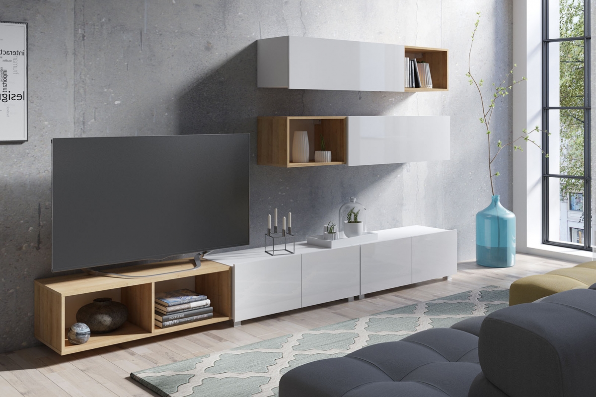 Závěsná police Celeste - bílá Skříňka závěsná Celeste pozioma - 105 cm - bílá