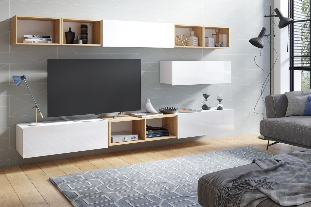 Závěsná police Celeste - bílá Skříňka závěsná Celeste pozioma - 105 cm - bílá