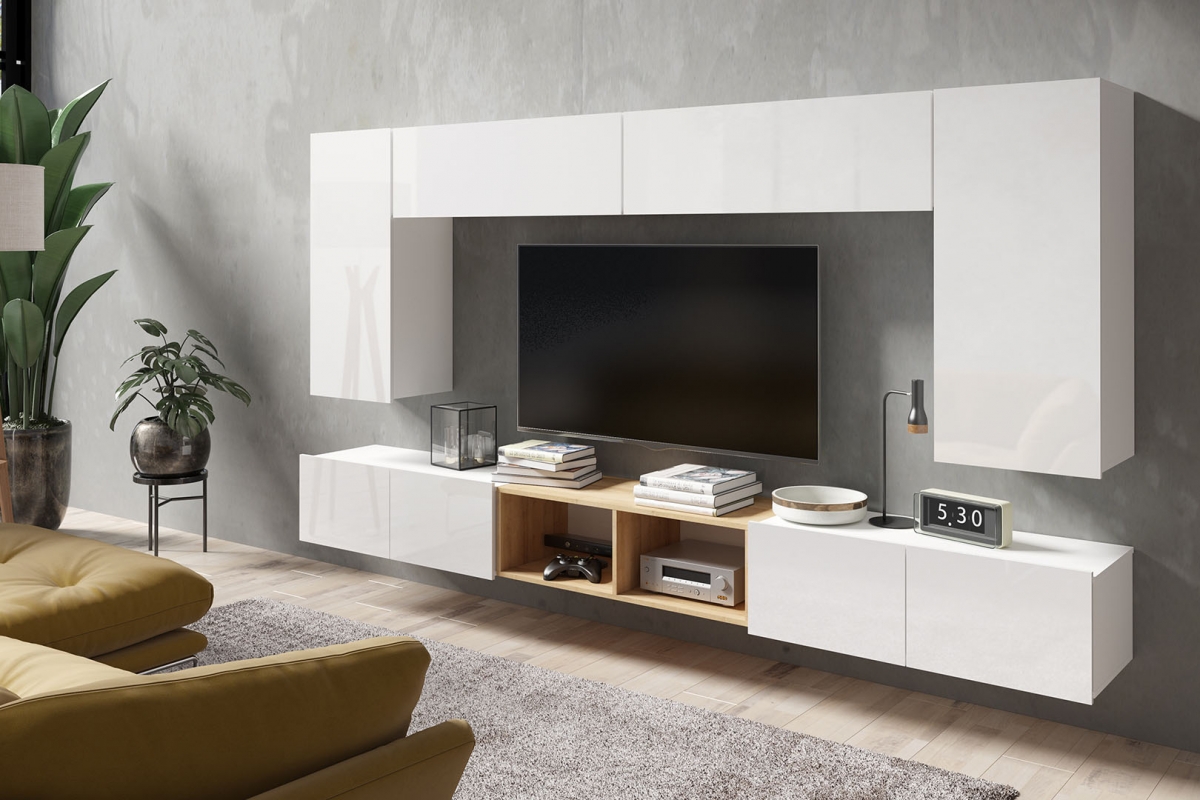 Závěsná police Celeste - bílá Skříňka závěsná Celeste pozioma - 105 cm - bílá