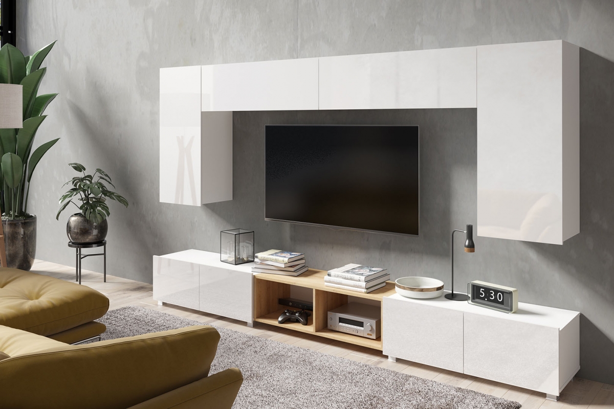 Závesná skrinka Celeste Biela L/P Skrinka závesná Celeste vertikálna 45 cm - Biely