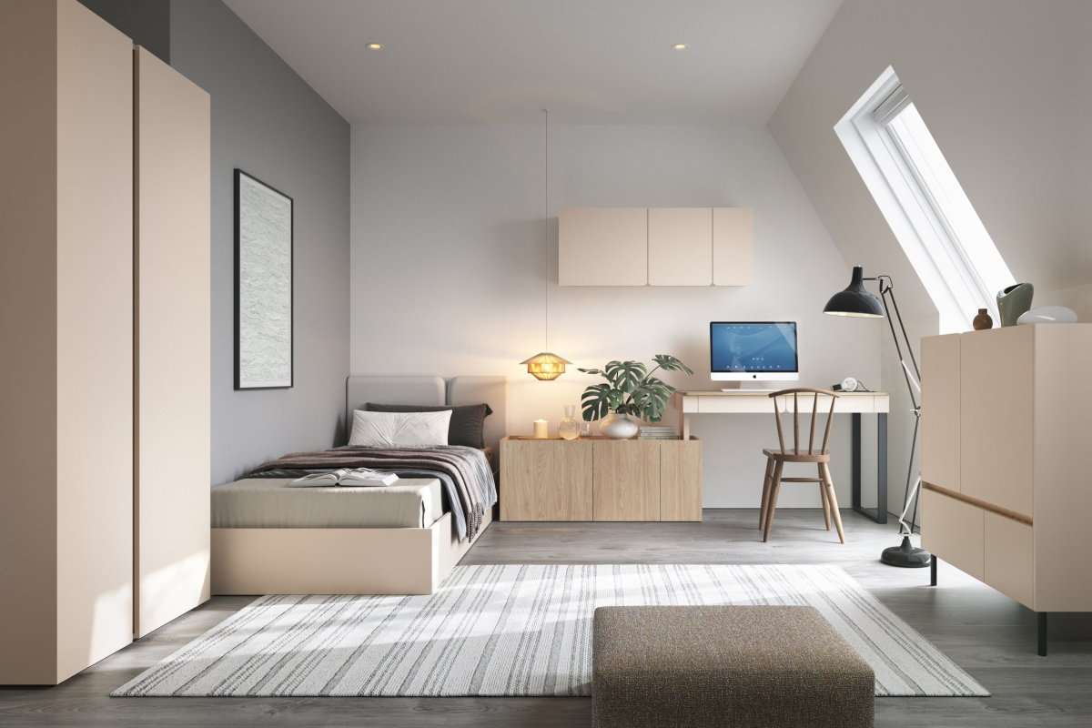 Skříňka závěsná Luca 120 cm - béžová Pískový Skříňka závěsná Luca 12 - 120 cm - béžová Pískový