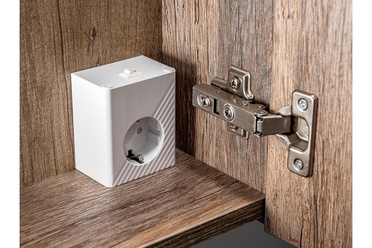 Závěsná zrcadlová skříňka Santa Fe Oak 60 cm - dub Santa Fe vintage kontakt w szafce 