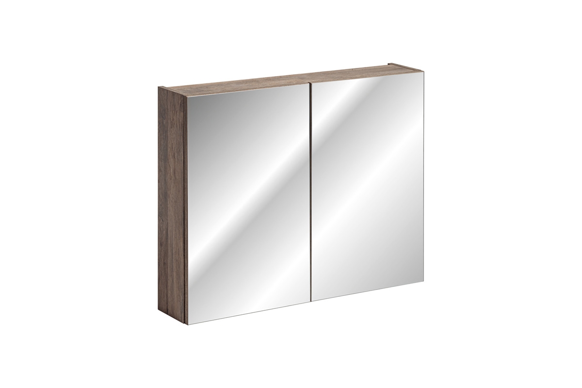 Závěsná zrcadlová skříňka Santa Fe Oak 80 cm - dub Santa Fe vintage Skříňka zrcadlová do lazienki comad 