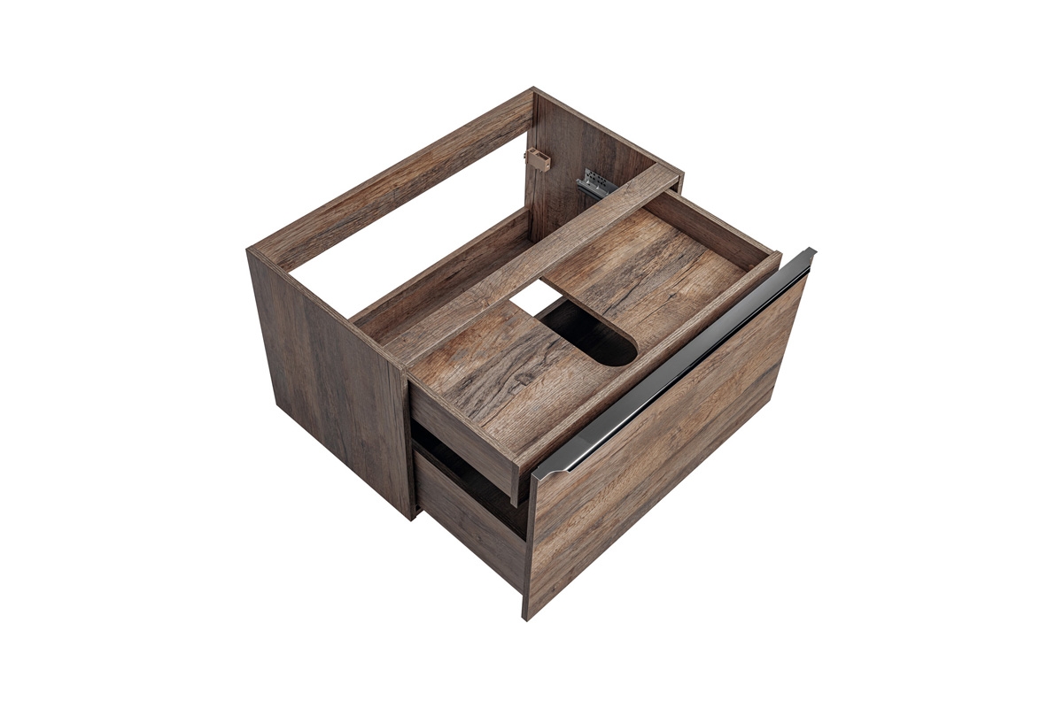 Závesná skrinka pod umývadlo Santa Fe Oak 60 cm - Dub santa fe vintage moderná Skrinka lazienkowa 