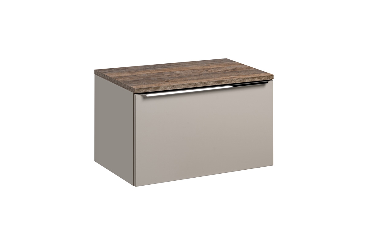Závesná skrinka pod umývadlo Santa Fe Taupe 80 cm - kremíková šedá Skrinka lazienkowa pod umývadlo comad 