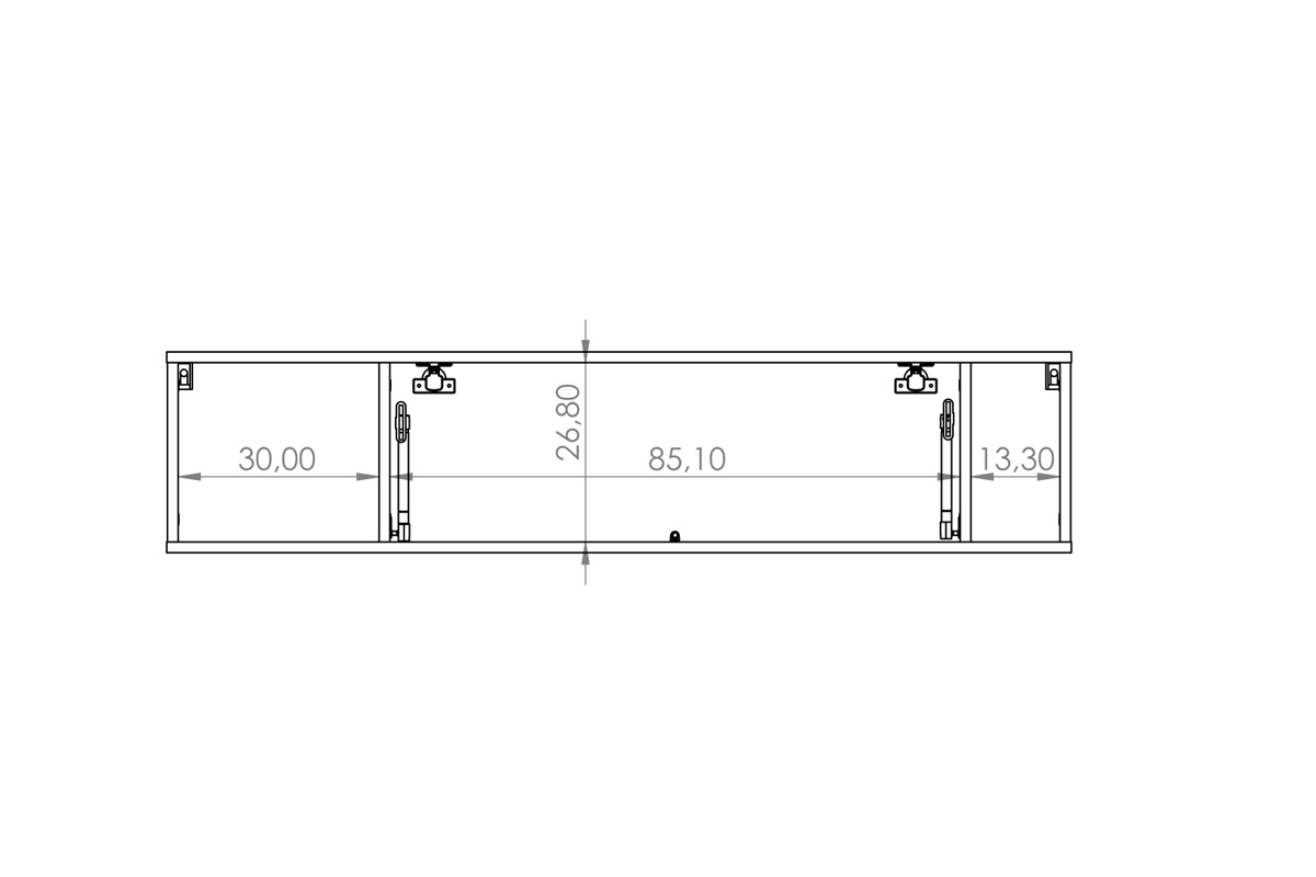 Závěsná skříňka Tristal - bílý mat Skříňka s výklenkem