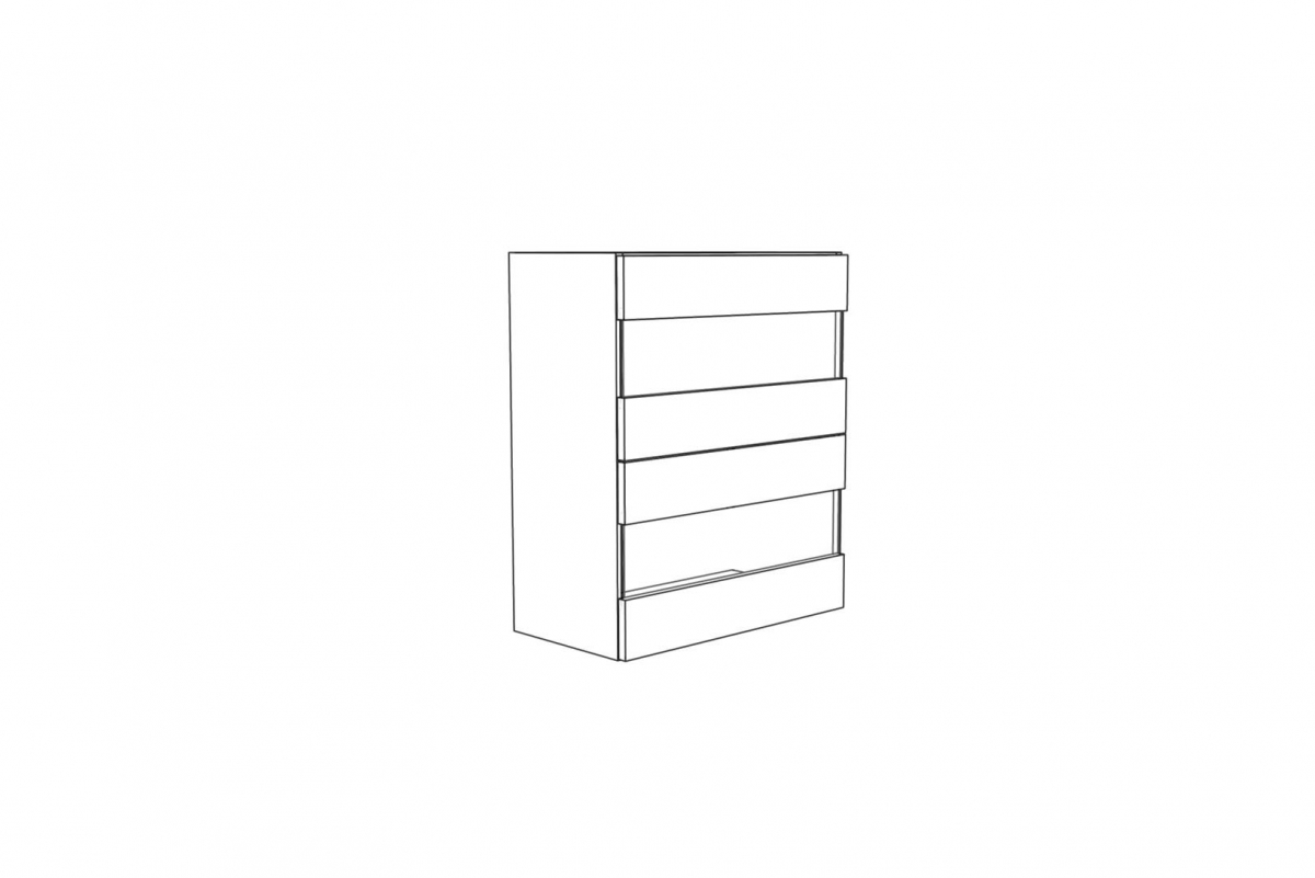 Závesná kuchynská skrinka Campari WOW60/72 dvojdverová so sklenenými dvierkami Skrinka závesná s presklením Campari WOW 6/72 