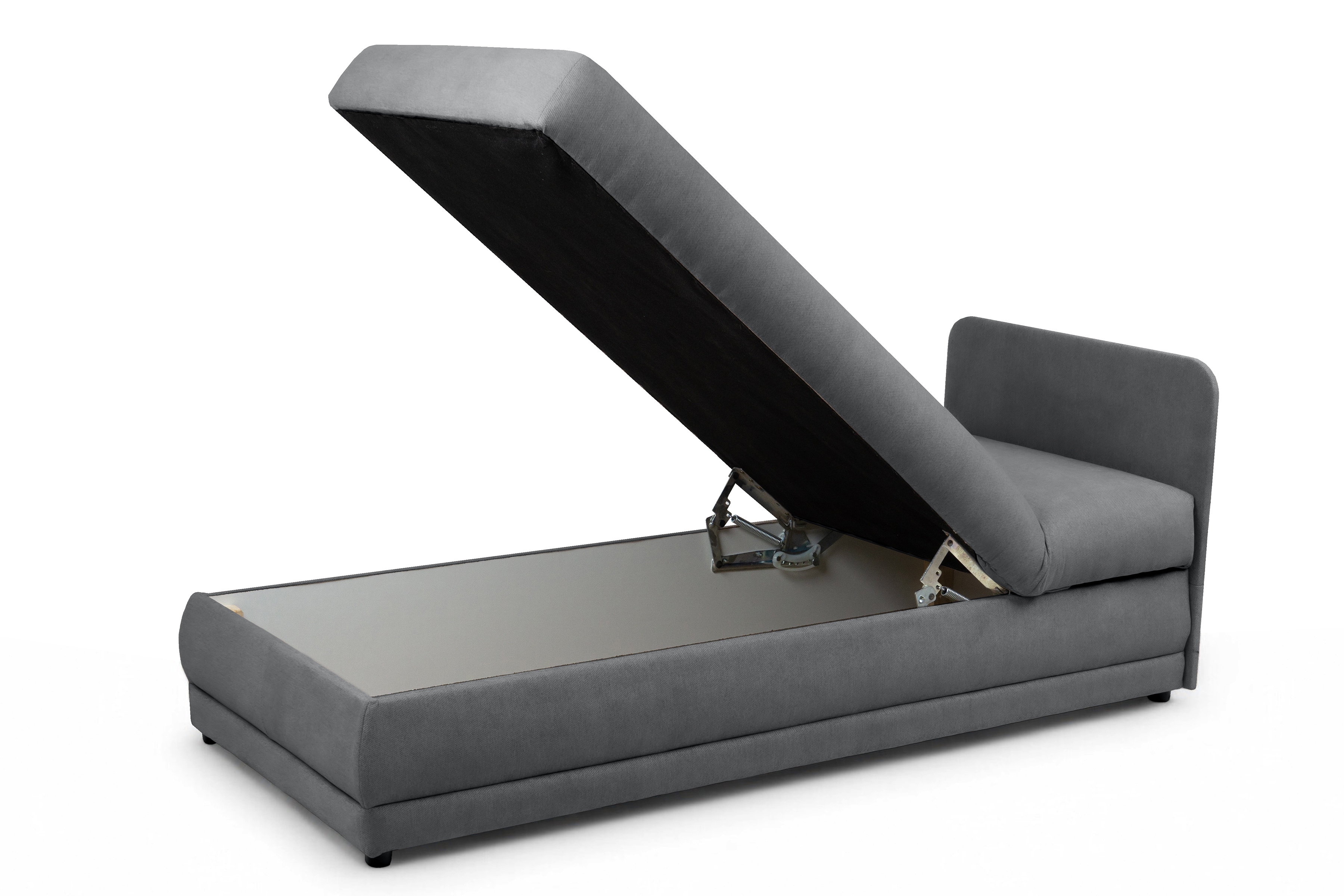 Detská pohovka jednolôžkova Kodil I S vnútorným úložným priestorom- šedá plecionka Ado 1614 Gargoyle Detská pohovka jednolôžkova Kodil I S vnútorným úložným priestorom - šedá plecionka Ado 1614 Gargoyle