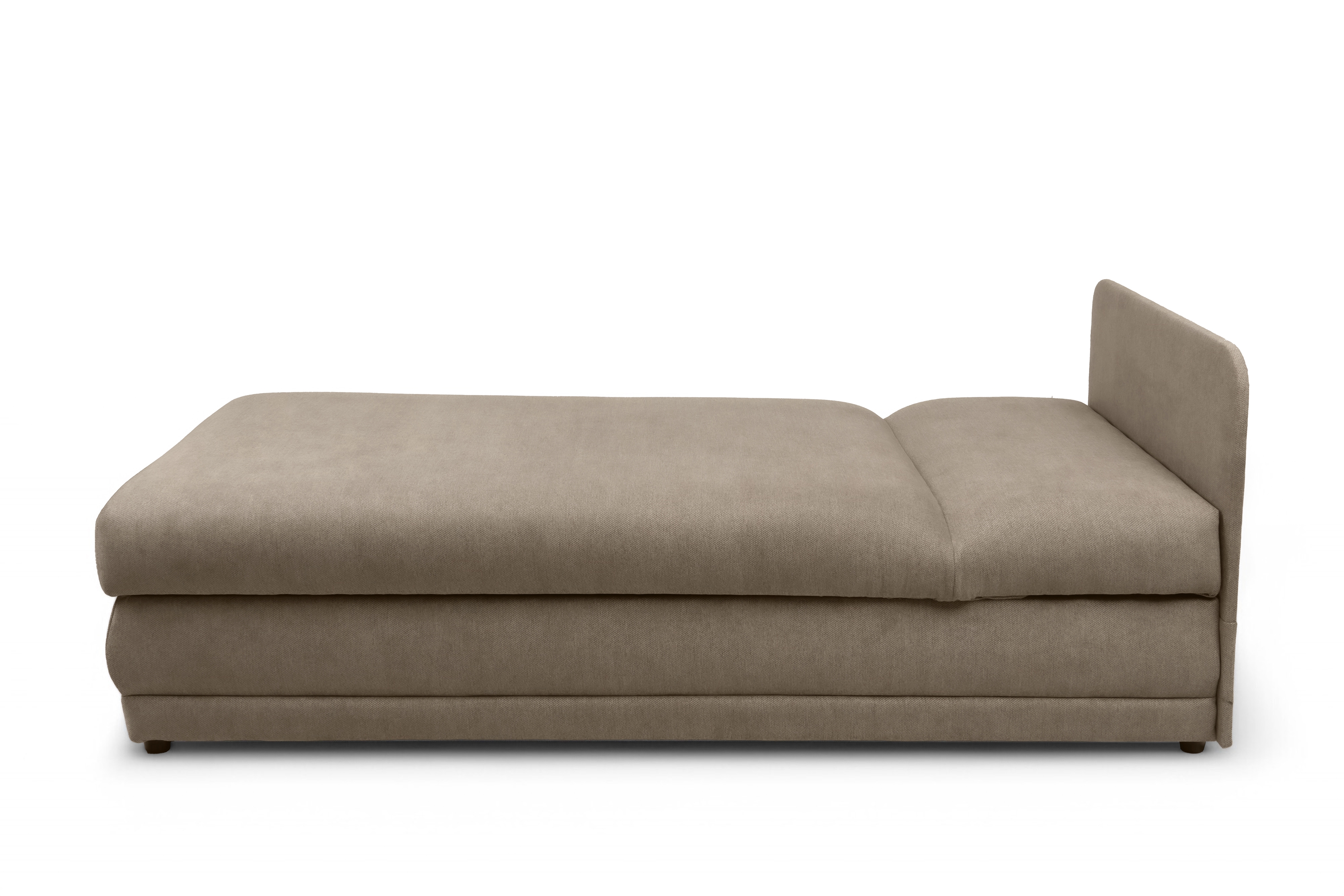 Detská pohovka Kodil I s úložným priestorom – béžová pletená látka Ado 1603 Vlašský orech Detská pohovka jednolôžkova Kodil I S vnútorným úložným priestorom- Béžová plecionka Ado 1603 vlašský orech