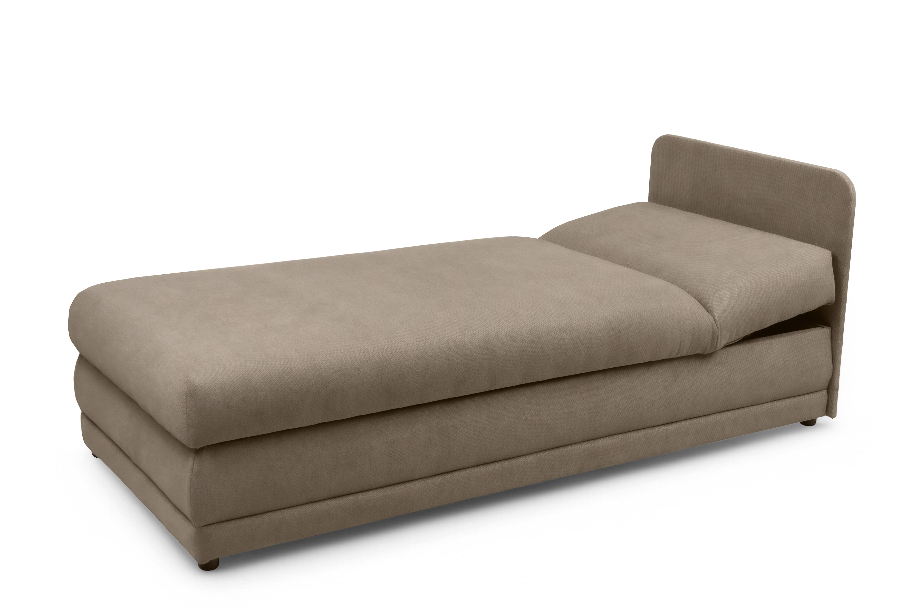 Detská pohovka Kodil I s úložným priestorom – béžová pletená látka Ado 1603 Vlašský orech Detská pohovka jednolôžkova Kodil I S vnútorným úložným priestorom- Béžová plecionka Ado 1603 vlašský orech