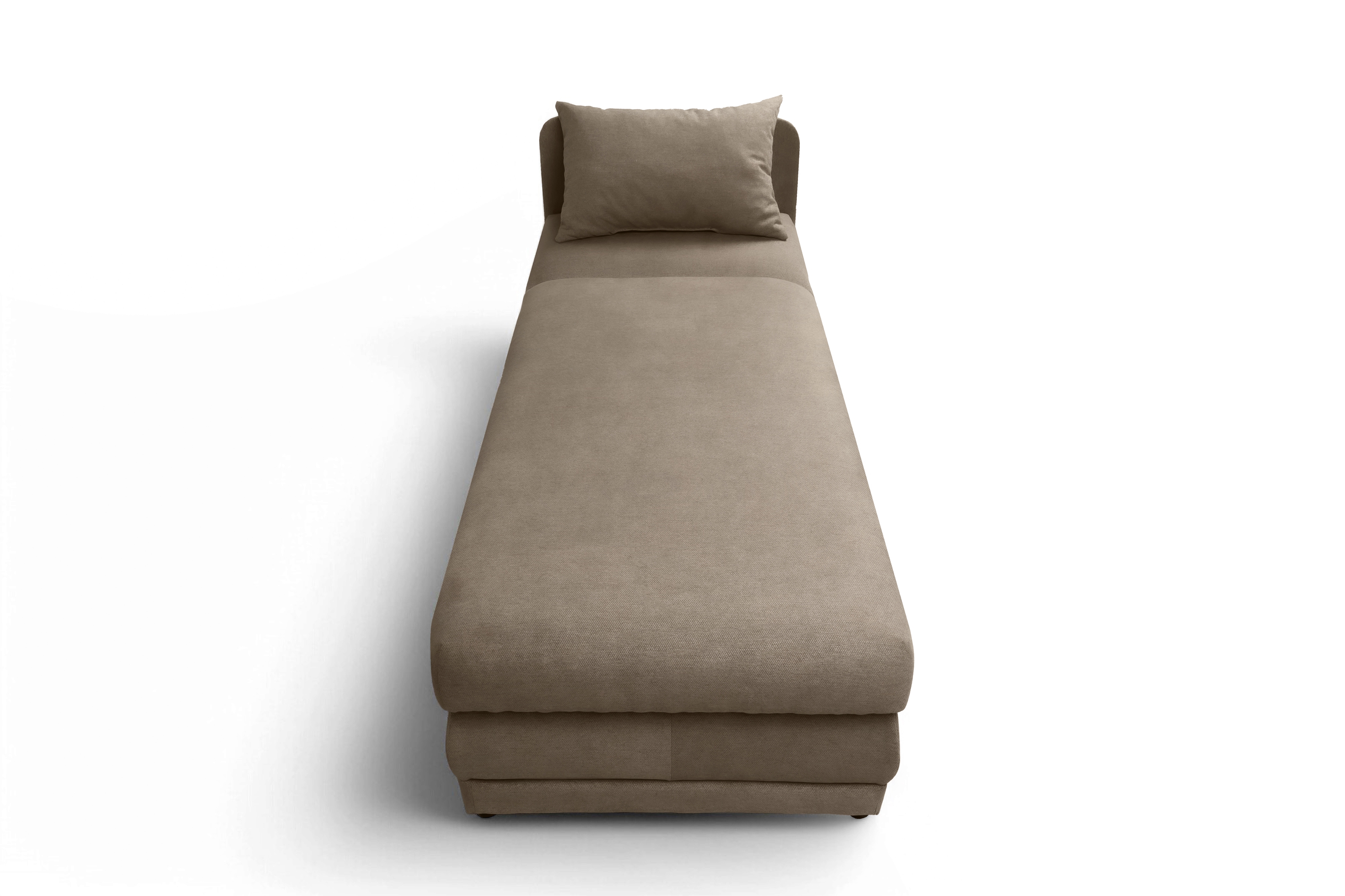 Detská pohovka Kodil I s úložným priestorom – béžová pletená látka Ado 1603 Vlašský orech Detská pohovka jednolôžkova Kodil I S vnútorným úložným priestorom- Béžová plecionka Ado 1603 vlašský orech