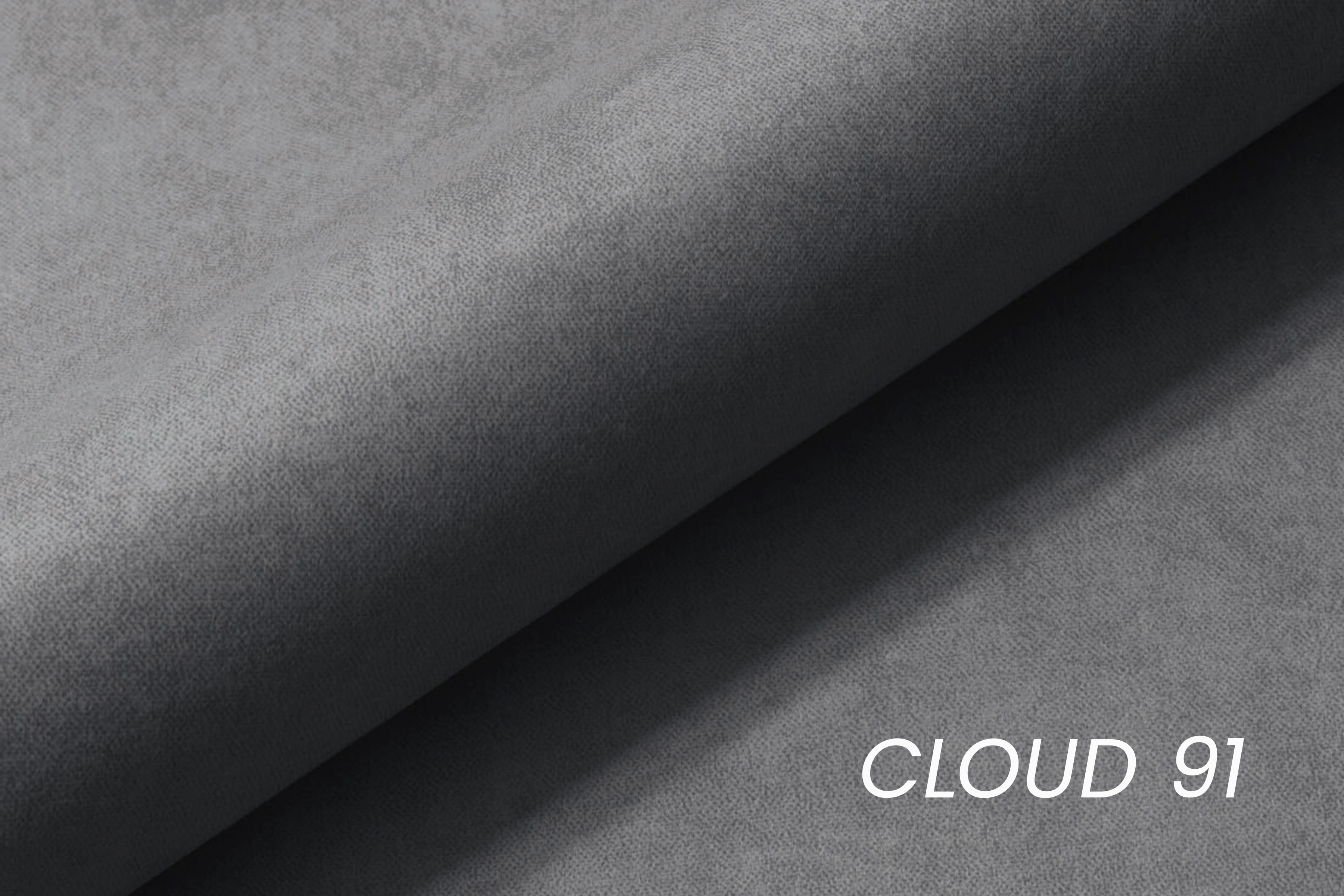 Levostranné jednolůžko Marek s úložným prostorem - šedý samet Cloud 91 Válenda/Postel levá jednomístné s úložným prostorem Marek - šedá welwet Cloud 91