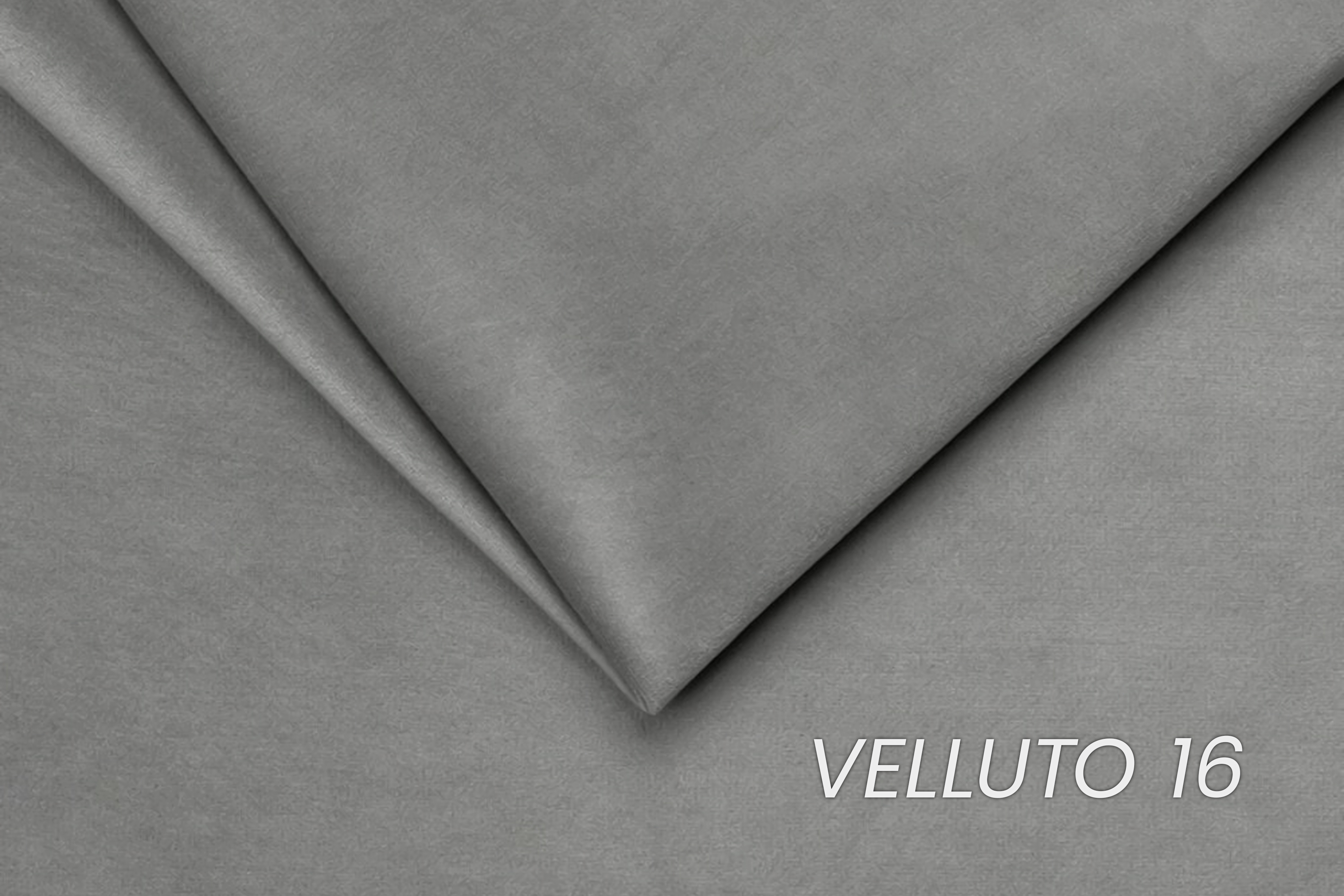 Váľanda Matej s úložným priestorom - 200x80 cm - sivý velúr Velluto 16 Detská pohovka/posteľ Ľavá strana rozkladany s úložným priestorom Maciek - šedý zamat Velluto 16