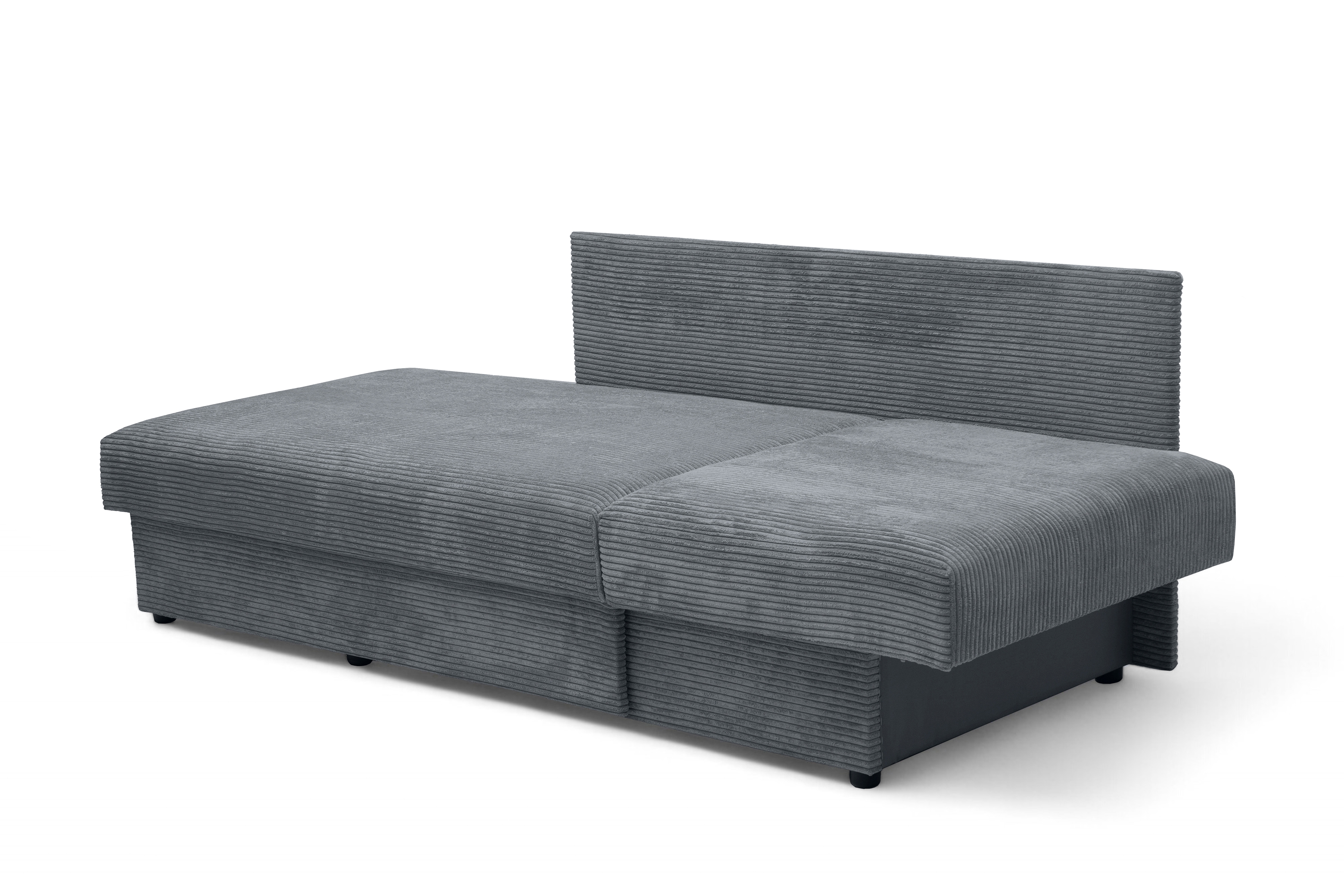 Váľanda Matej s úložným priestorom ľavá - 200x80 cm - sivý menčester Lincoln 85 Detská pohovka/posteľ rozkladany s úložným priestorom Maciek Ľavá strana - šedý MENČESTER Lincoln 85