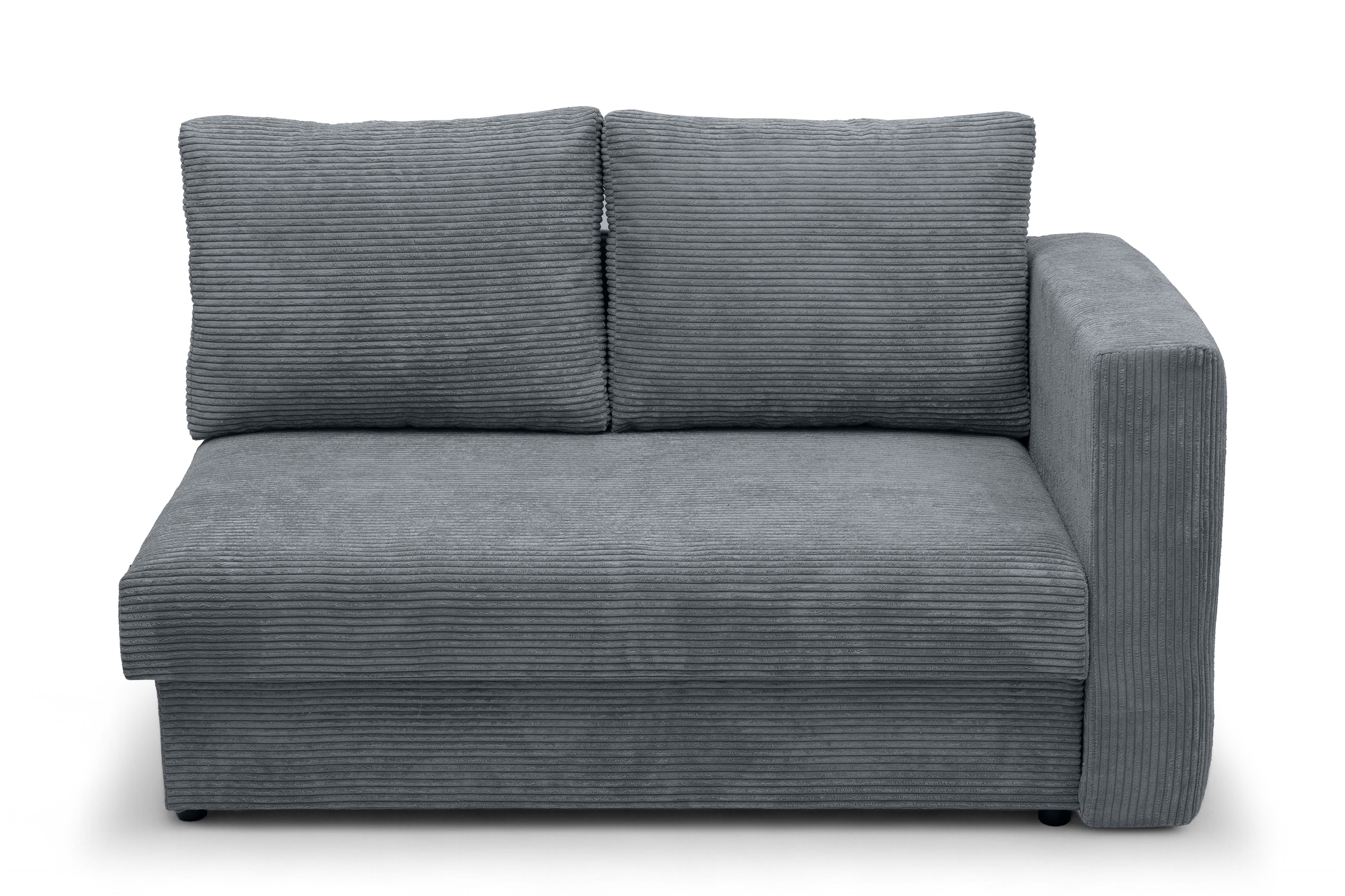 Váľanda Matej s úložným priestorom ľavá - 200x80 cm - sivý menčester Lincoln 85 Detská pohovka/posteľ rozkladany s úložným priestorom Maciek Ľavá strana - šedý MENČESTER Lincoln 85