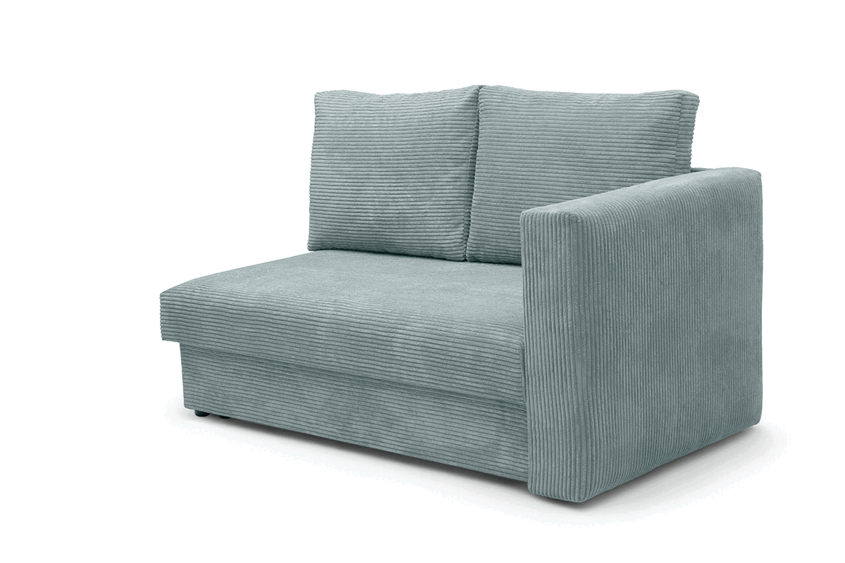 Váľanda Matej s úložným priestorom ľavá - 200x80 cm - zelený menčester Lincoln 72 Detská pohovka/posteľ rozkladany s úložným priestorom Maciek Ľavá strana - Zelený MENČESTER Lincoln 72