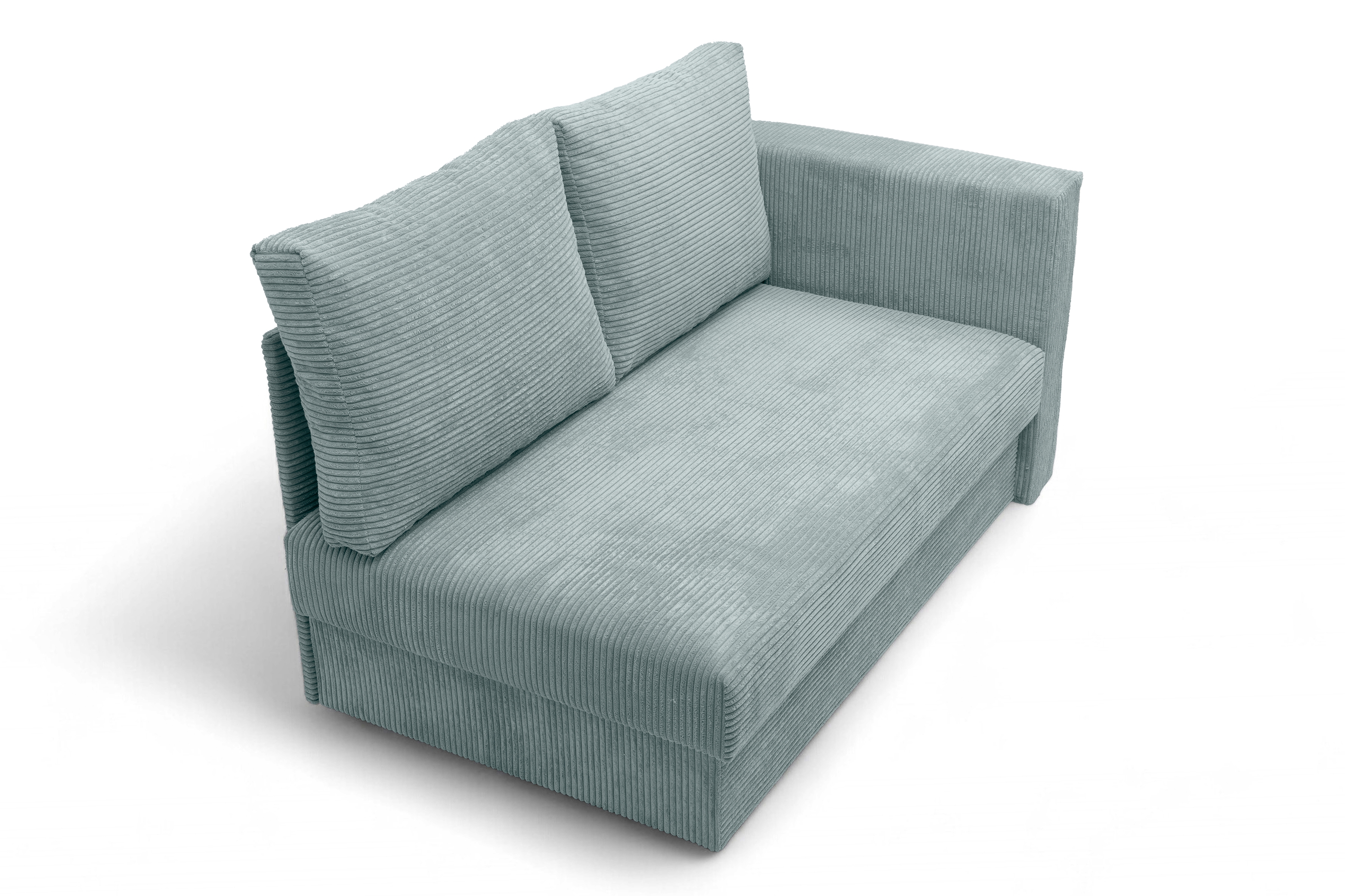 Váľanda Matej s úložným priestorom ľavá - 200x80 cm - zelený menčester Lincoln 72 Detská pohovka/posteľ rozkladany s úložným priestorom Maciek Ľavá strana - Zelený MENČESTER Lincoln 72