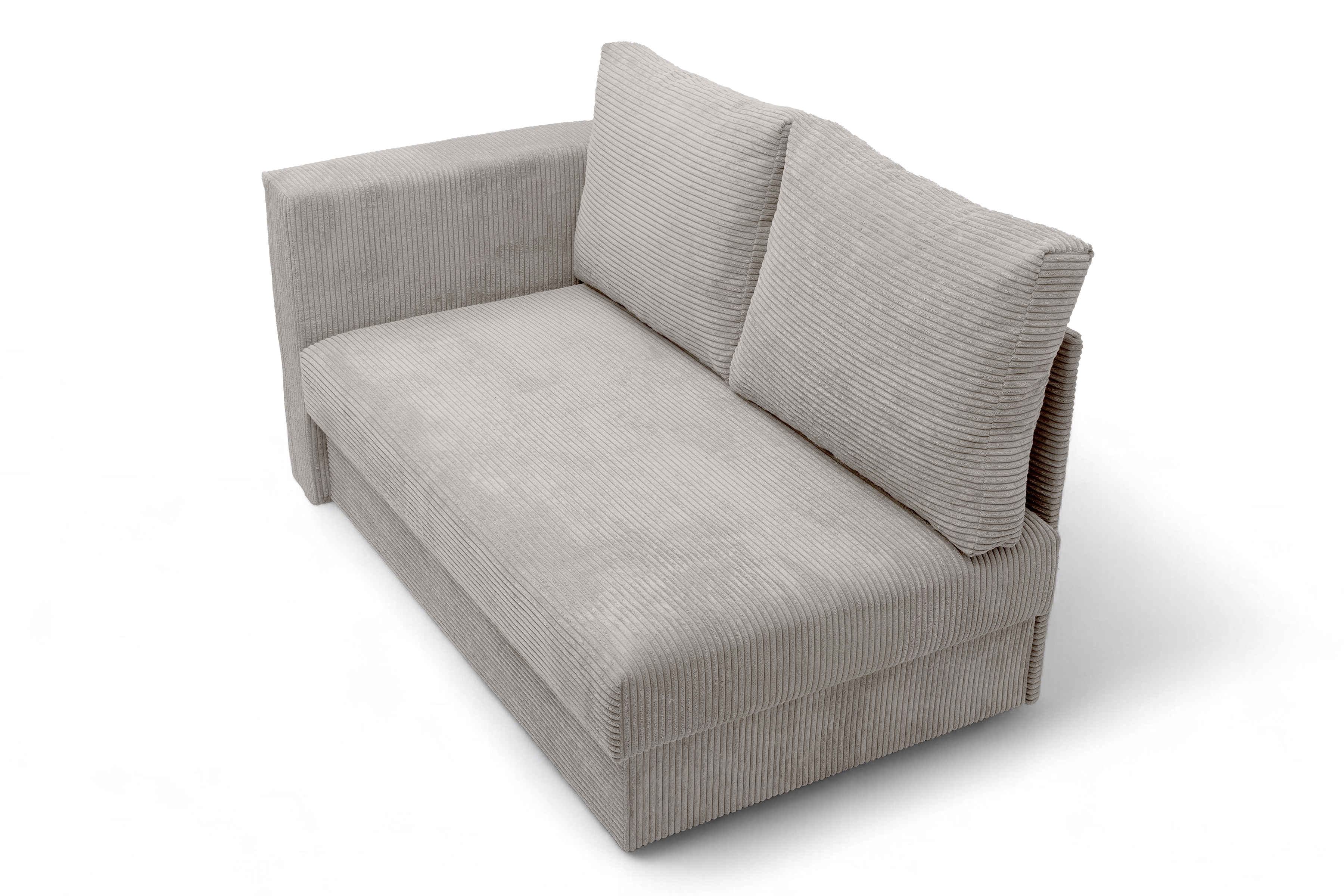 Válenda/Postel rozkladany Maciek pravá - béžová manšestr Lincoln 83 Válenda/Postel rozkladany s úložným prostorem Maciek pravá - béžová manšestr Lincoln 83