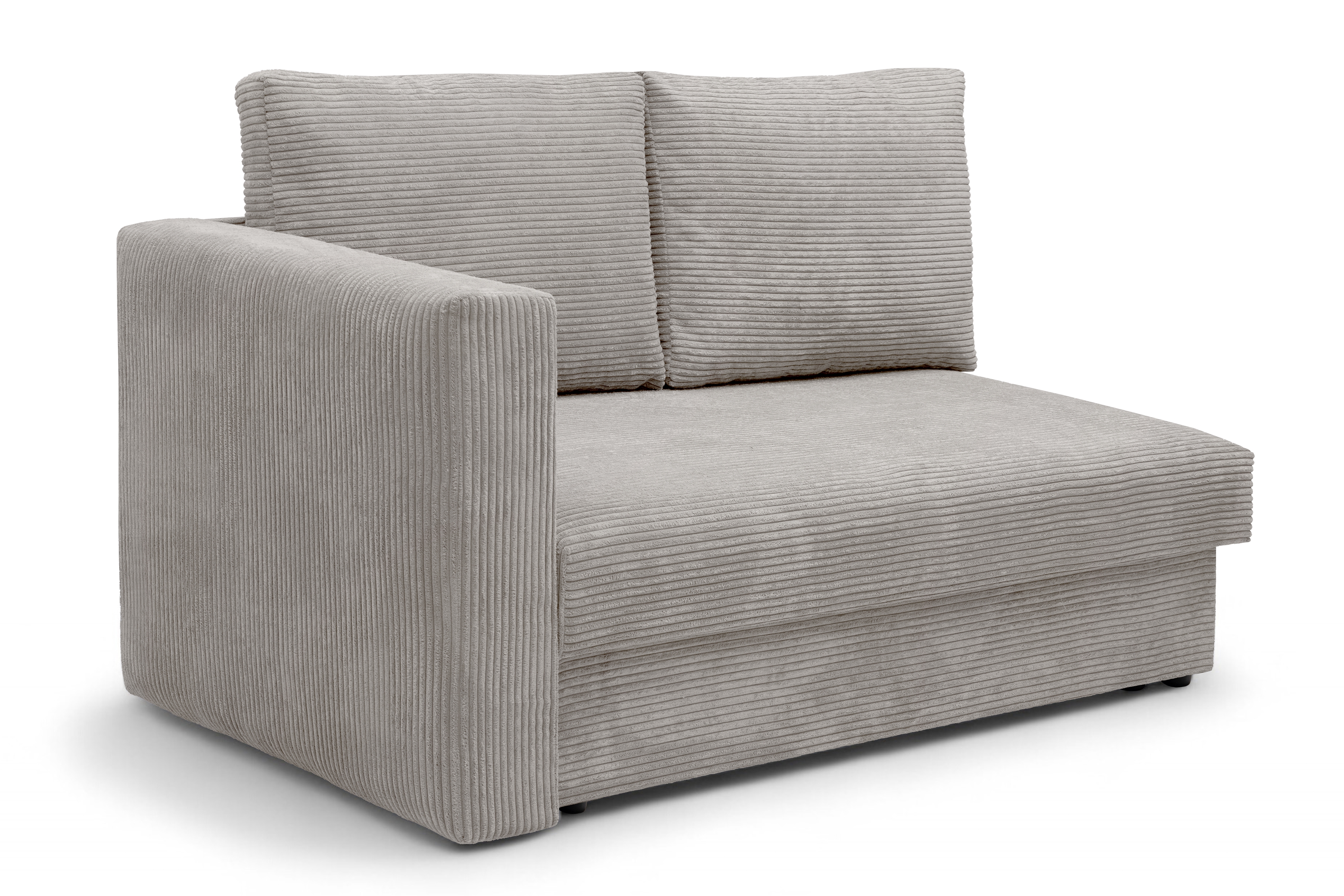 Válenda/Postel rozkladany Maciek pravá - béžová manšestr Lincoln 83 Válenda/Postel rozkladany s úložným prostorem Maciek pravá - béžová manšestr Lincoln 83