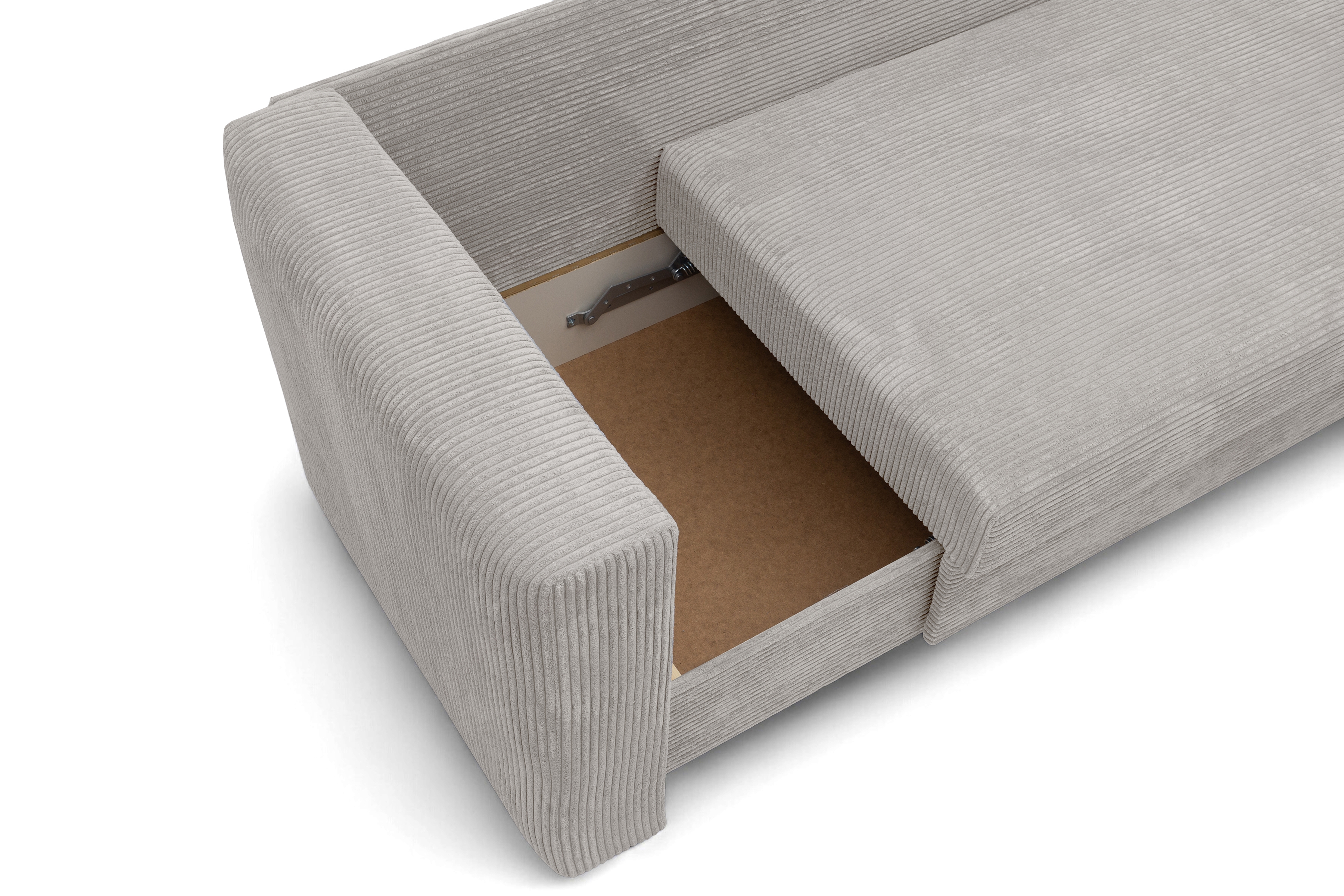 Válenda/Postel rozkladany Maciek pravá - béžová manšestr Lincoln 83 Válenda/Postel rozkladany s úložným prostorem Maciek pravá - béžová manšestr Lincoln 83