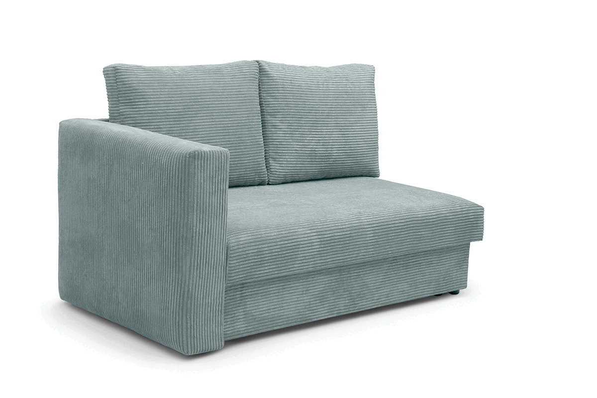 Váľanda Matej s úložným priestorom pravá - 200x80 cm - zelený menčester Lincoln 72 Detská pohovka/posteľ rozkladany s úložným priestorom Maciek pravá strana - Zelený MENČESTER Lincoln 72